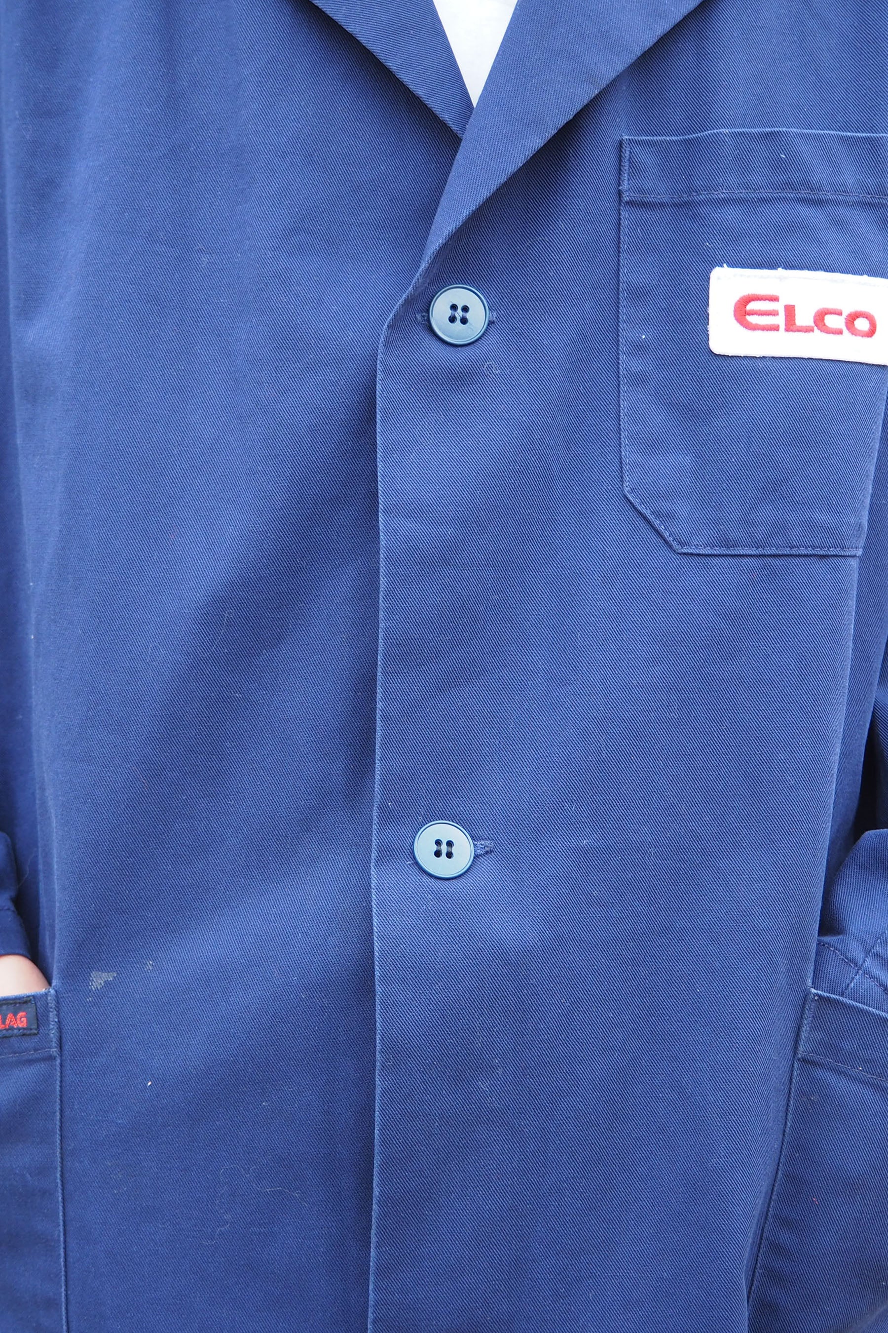 Vintage SPILAG Long Work Jacket Blue/Navy