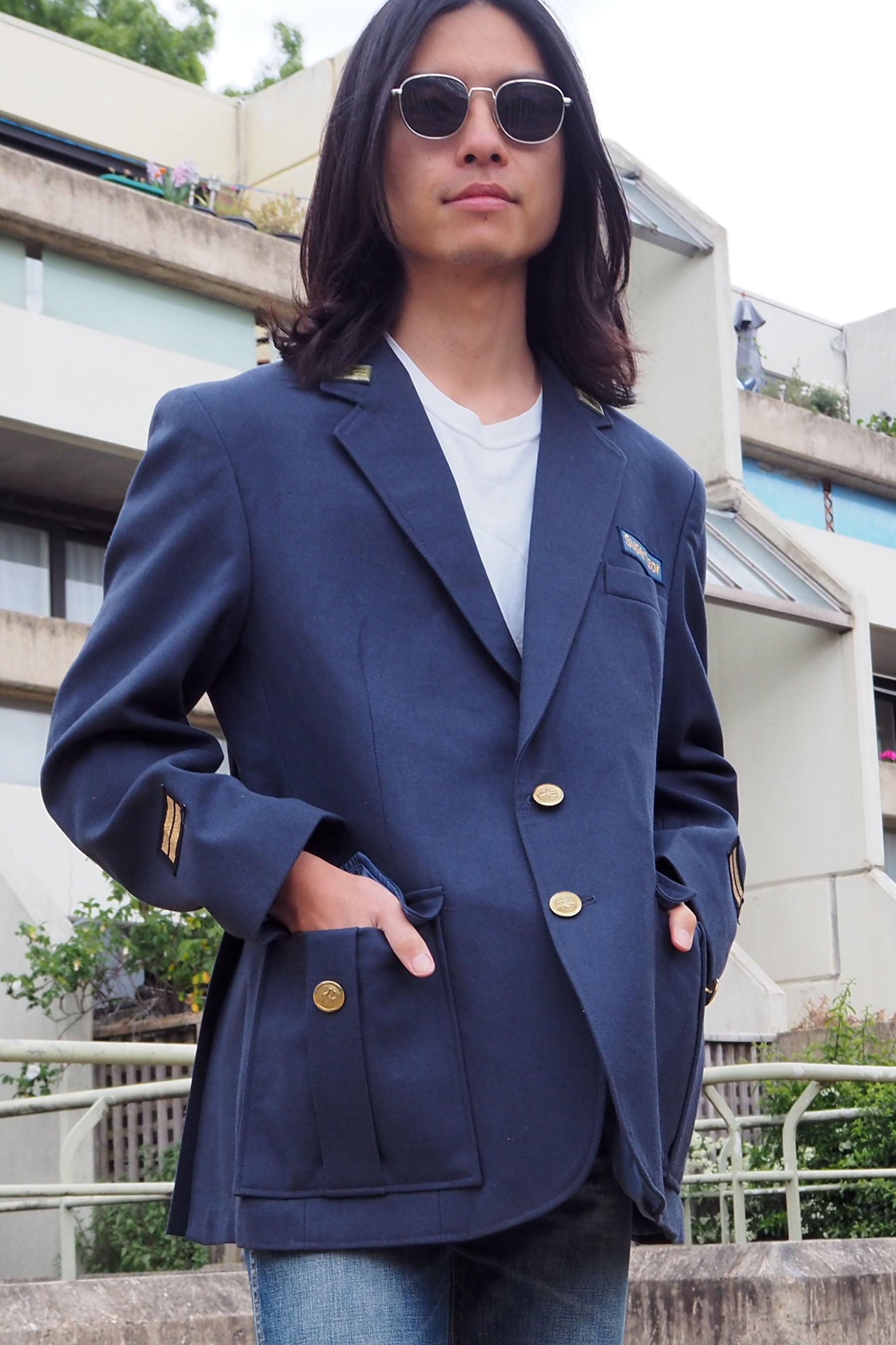 Vintage British Rail Supervisor Jacket Navy