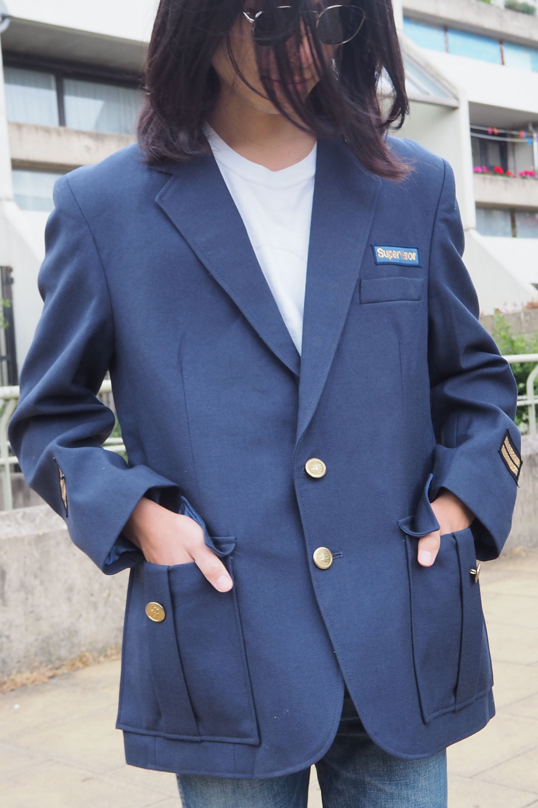 Vintage British Rail Supervisor Jacket Navy