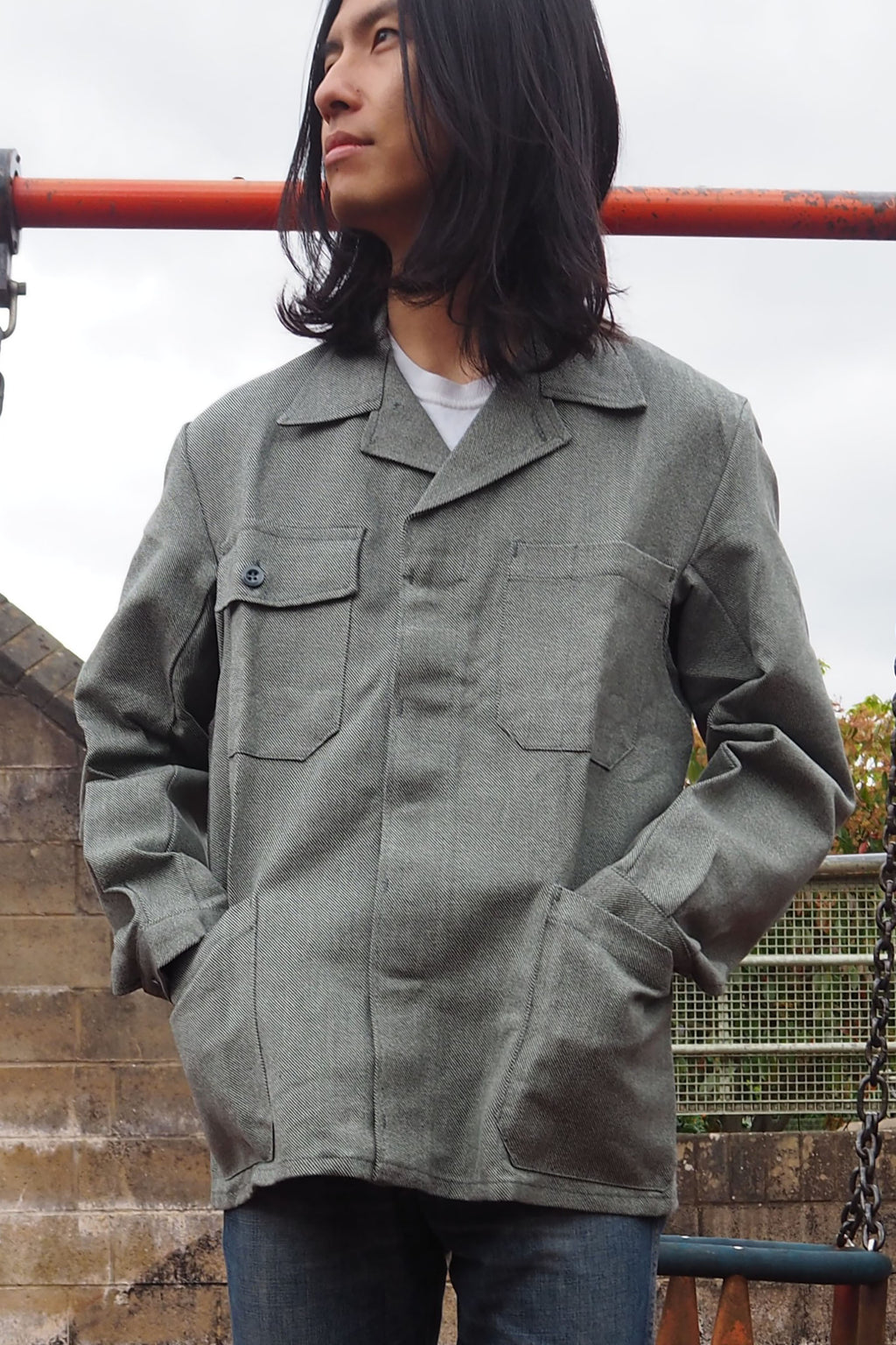 Vintage KUSO Deadstock Jacket Gray