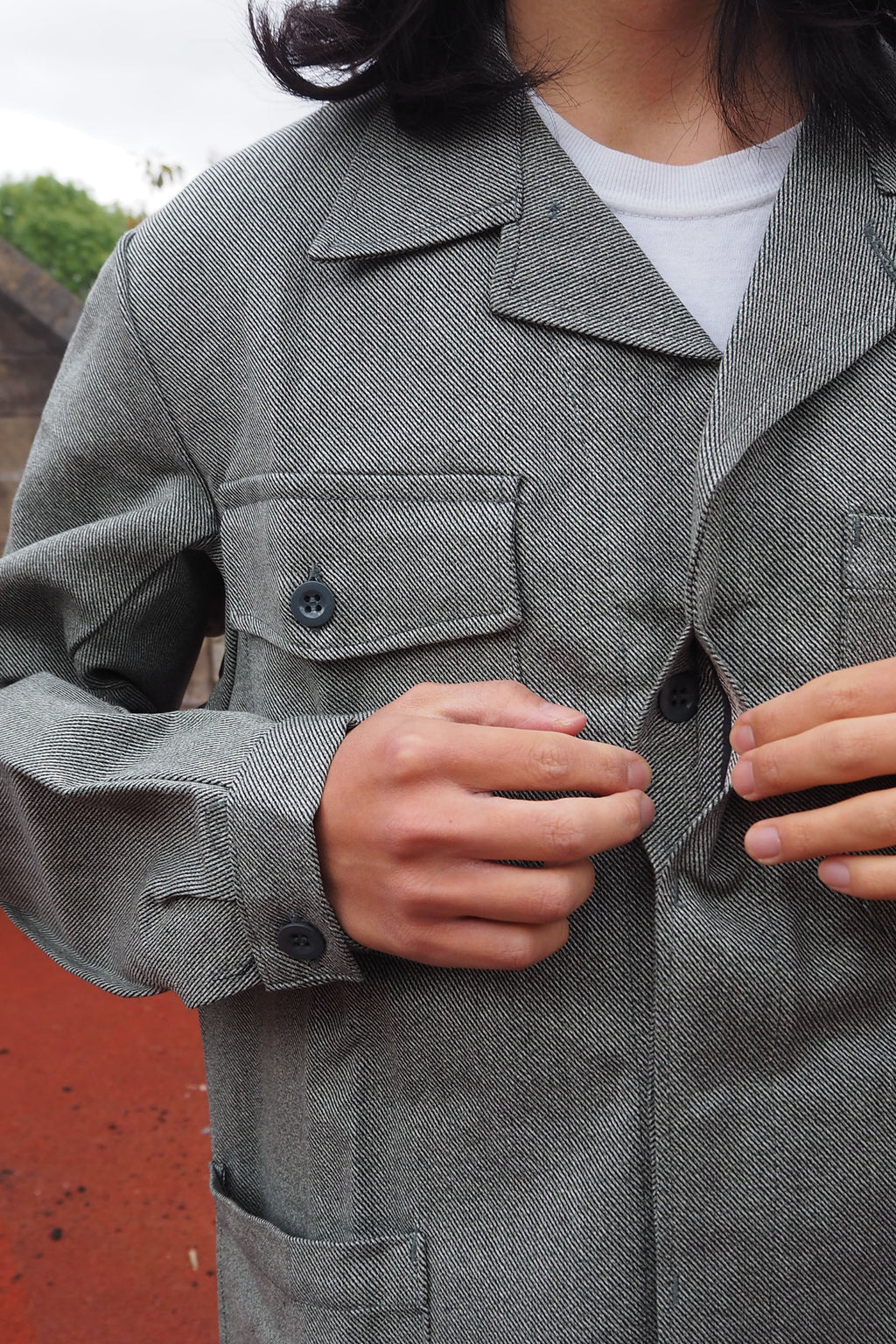 Vintage KUSO Deadstock Jacket Gray