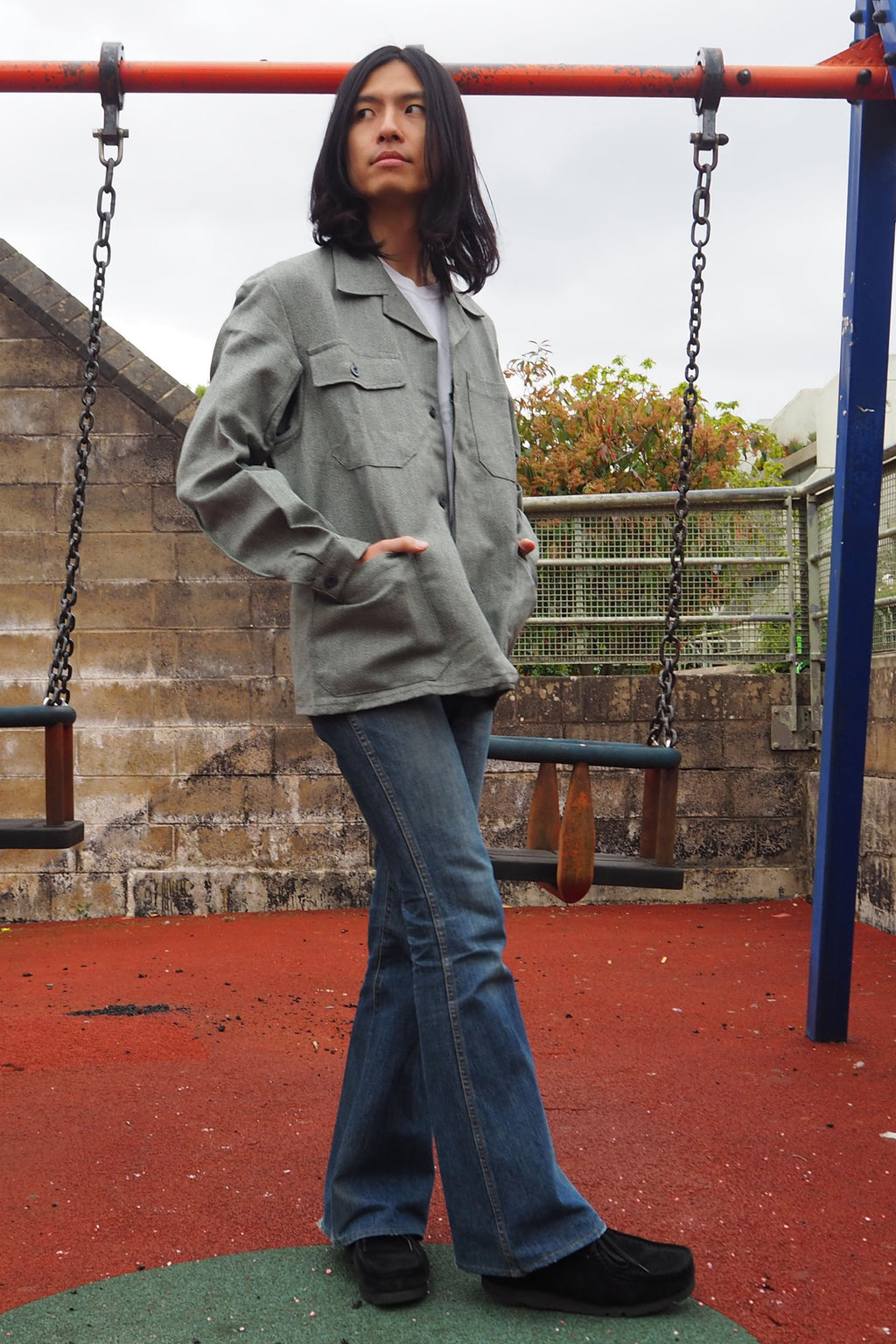 Vintage KUSO Deadstock Jacket Gray