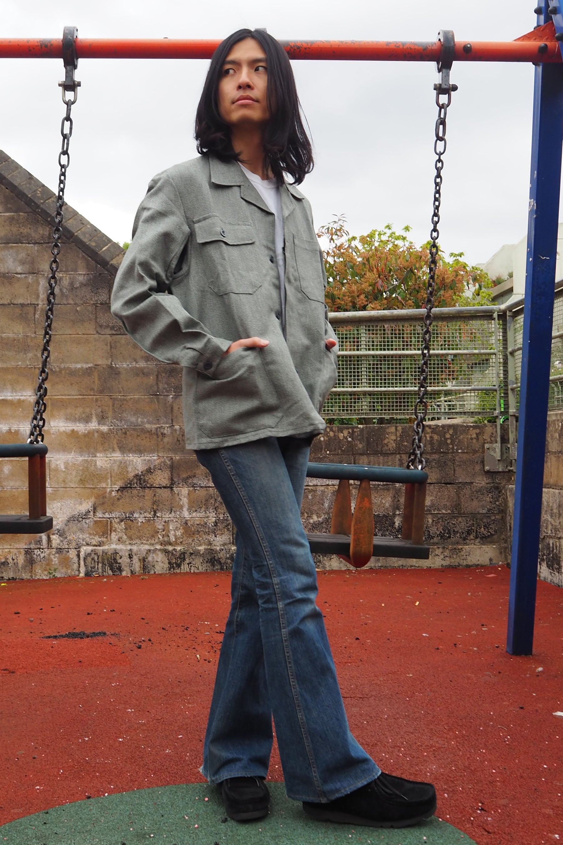Vintage KUSO Deadstock Jacket Gray