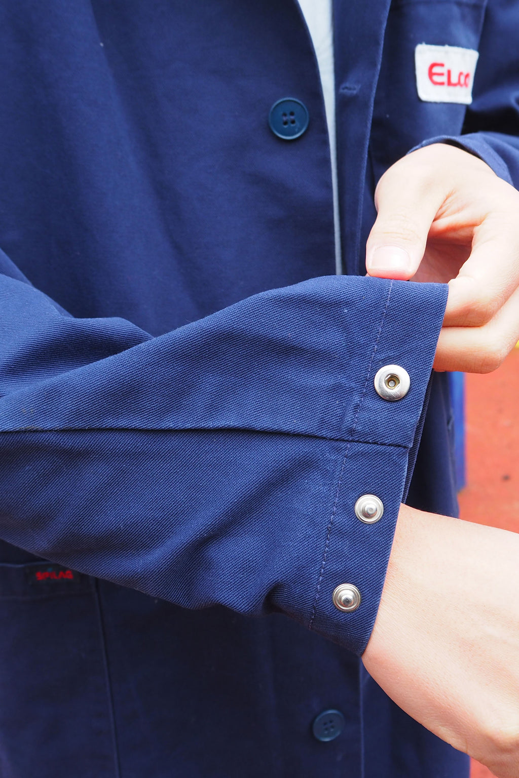 Vintage SPILAG Long Work Jacket Blue/Navy