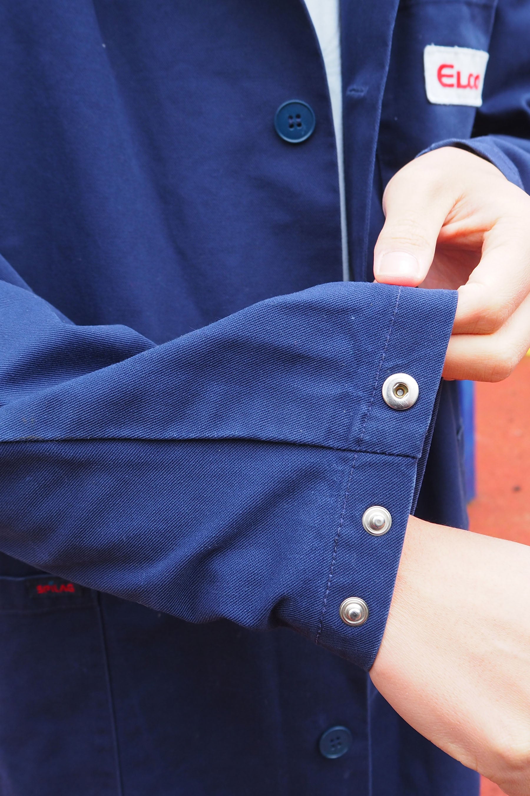 Vintage SPILAG Long Work Jacket Blue/Navy