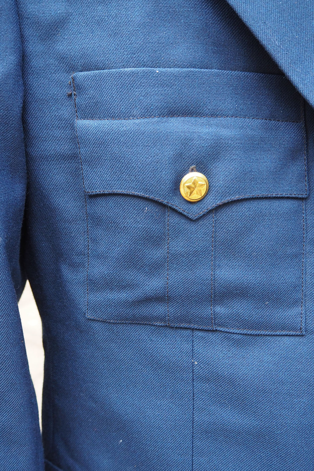 Vintage Bulgarian Military Jacket Navy