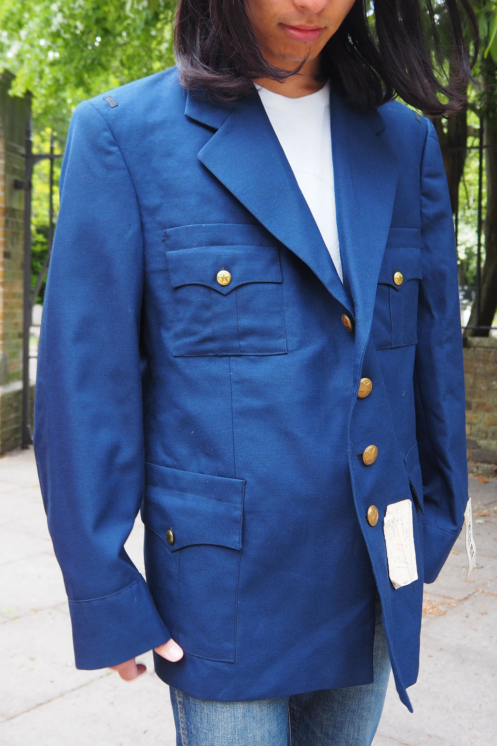 Vintage Bulgarian Military Jacket Navy