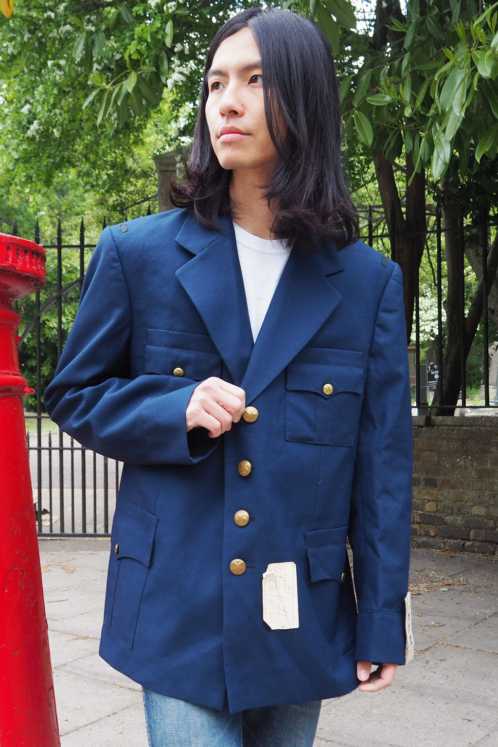 Vintage Bulgarian Military Jacket Navy