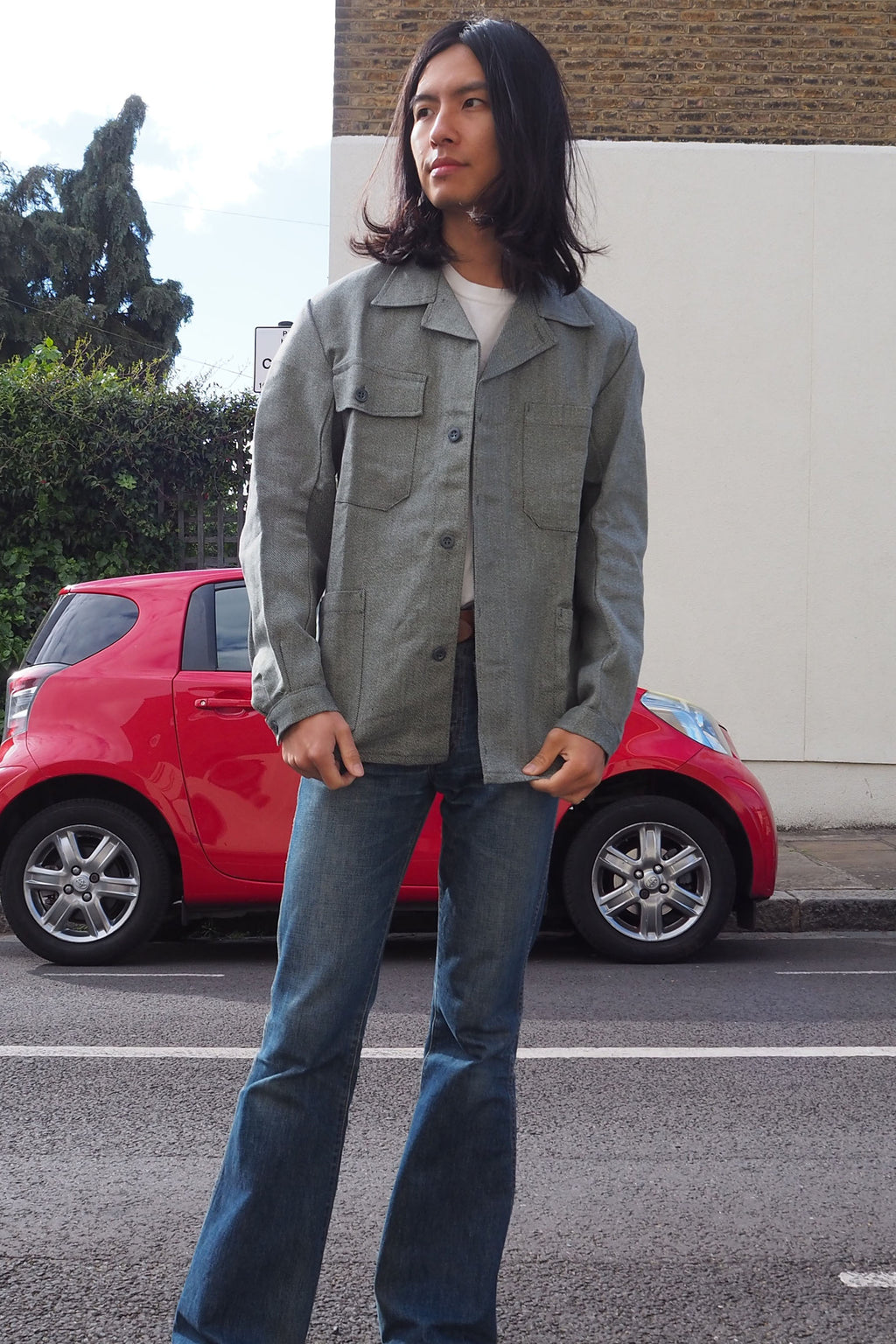 Vintage KUSO Deadstock Jacket Gray