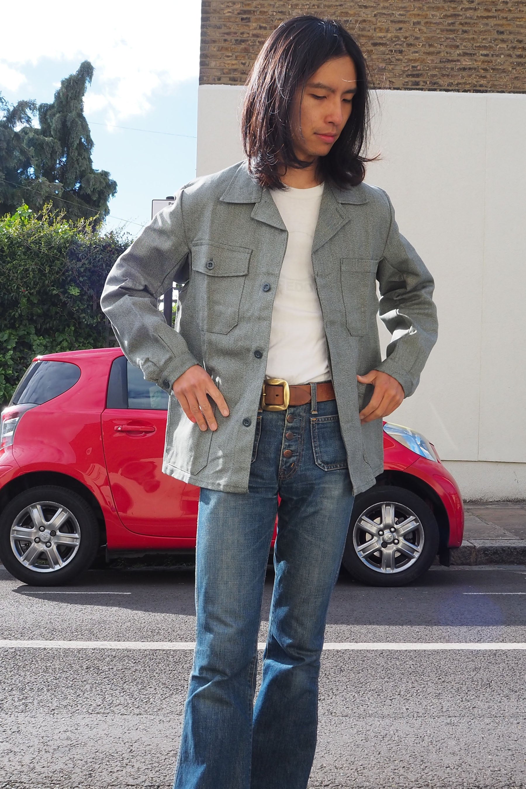 Vintage KUSO Deadstock Jacket Gray
