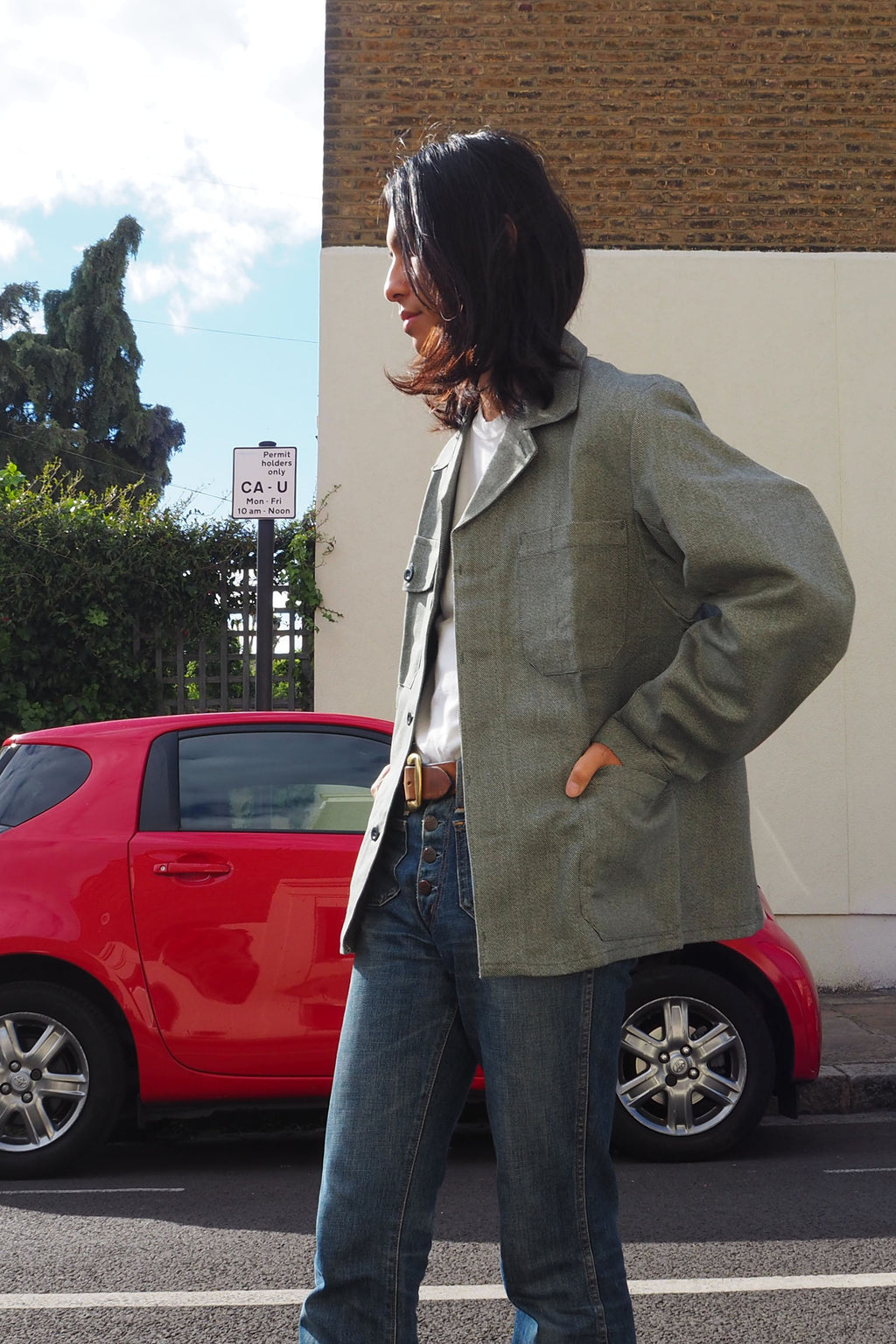 Vintage KUSO Deadstock Jacket Gray