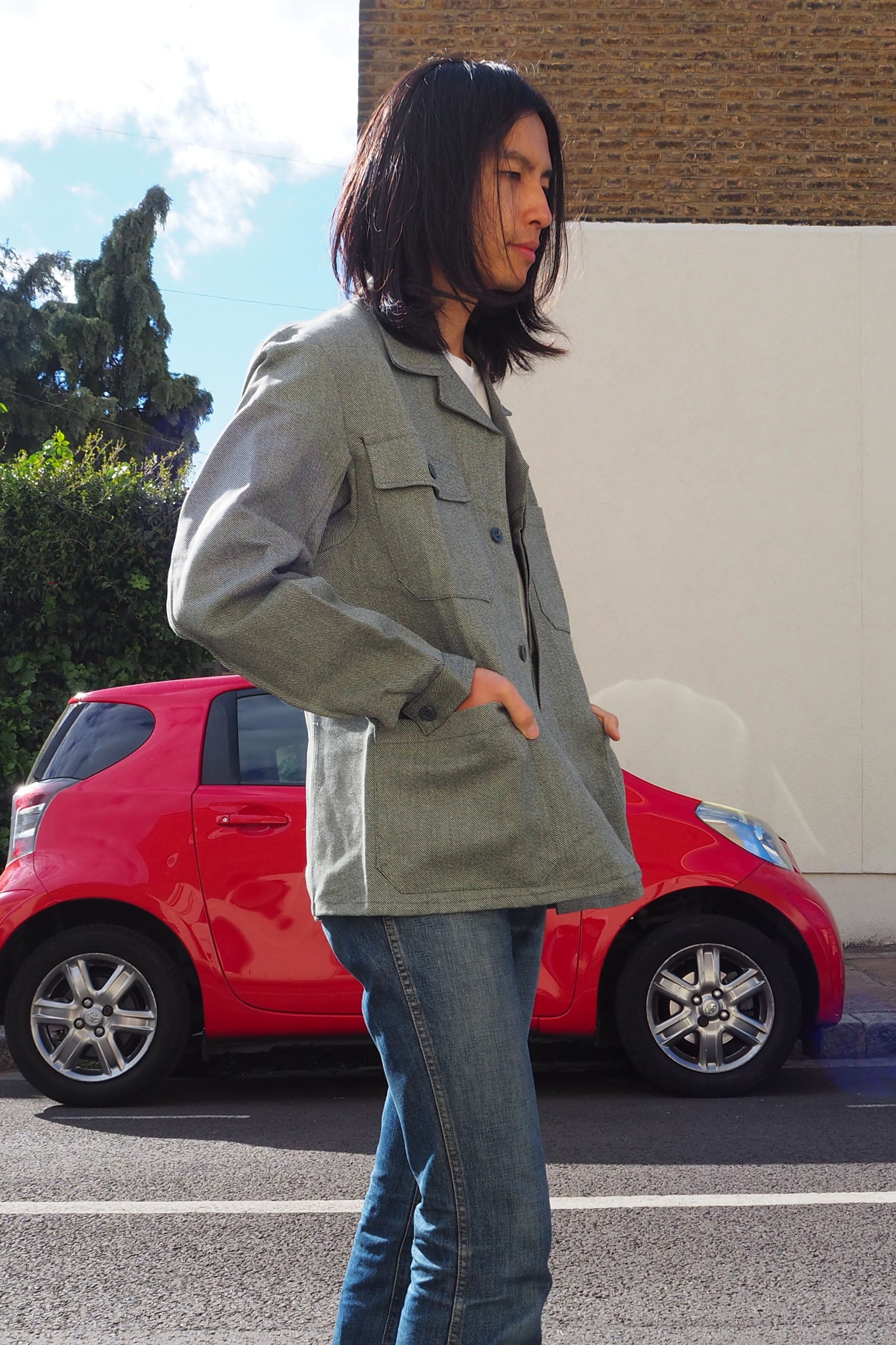 Vintage KUSO Deadstock Jacket Gray