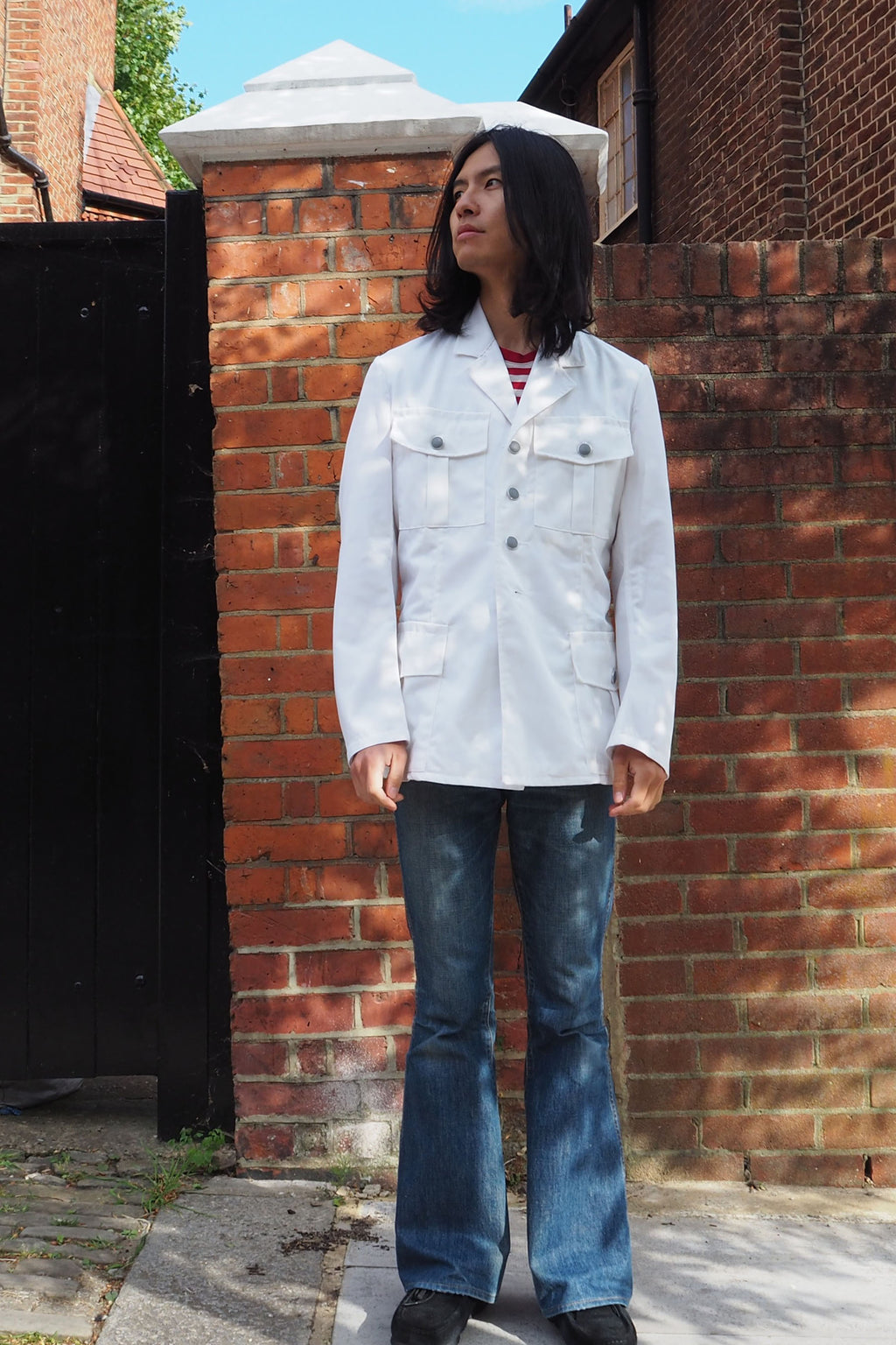 Vintage Austrian Military Dress Jacket White