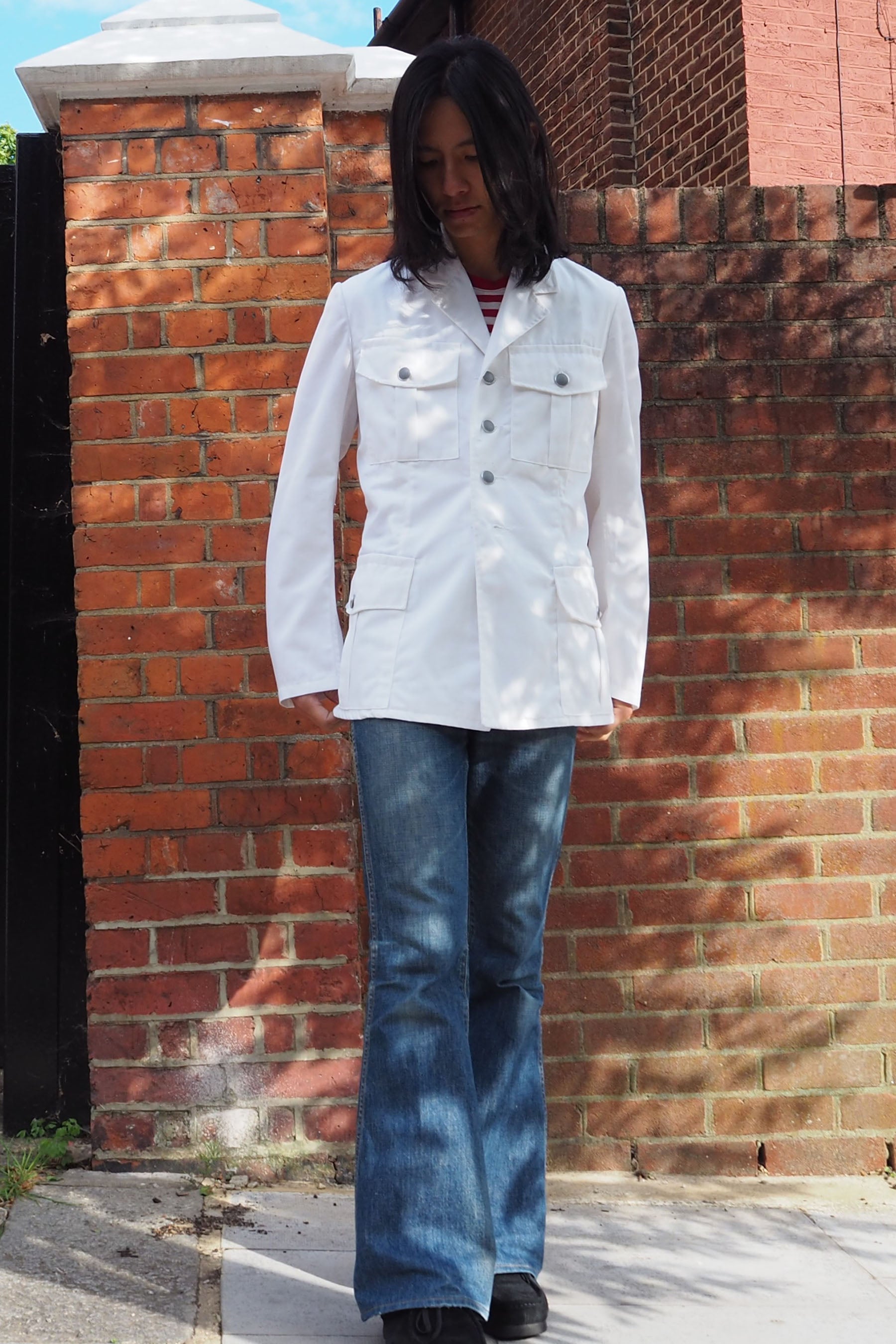 Vintage Austrian Military Dress Jacket White