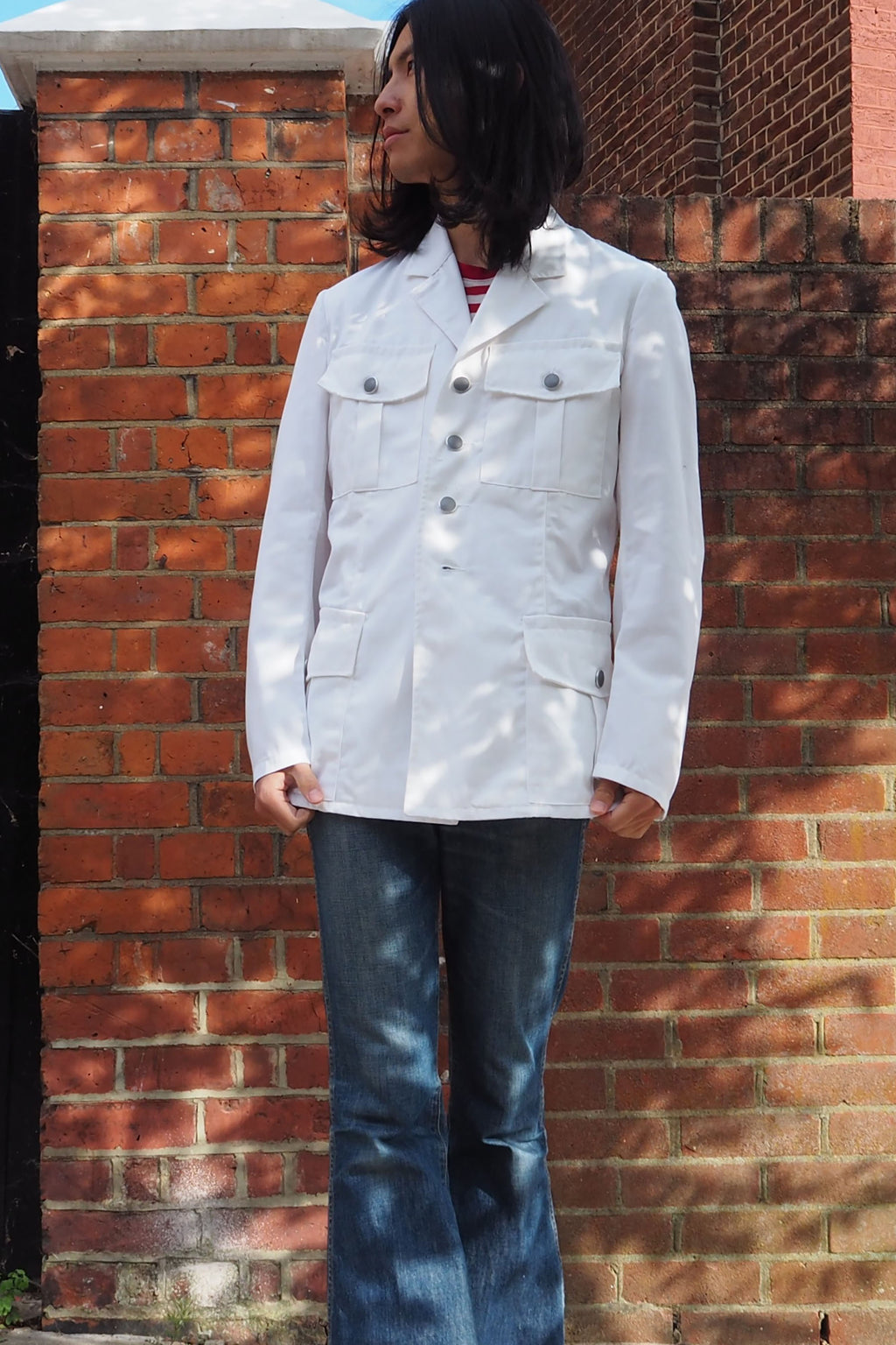 Vintage Austrian Military Dress Jacket White