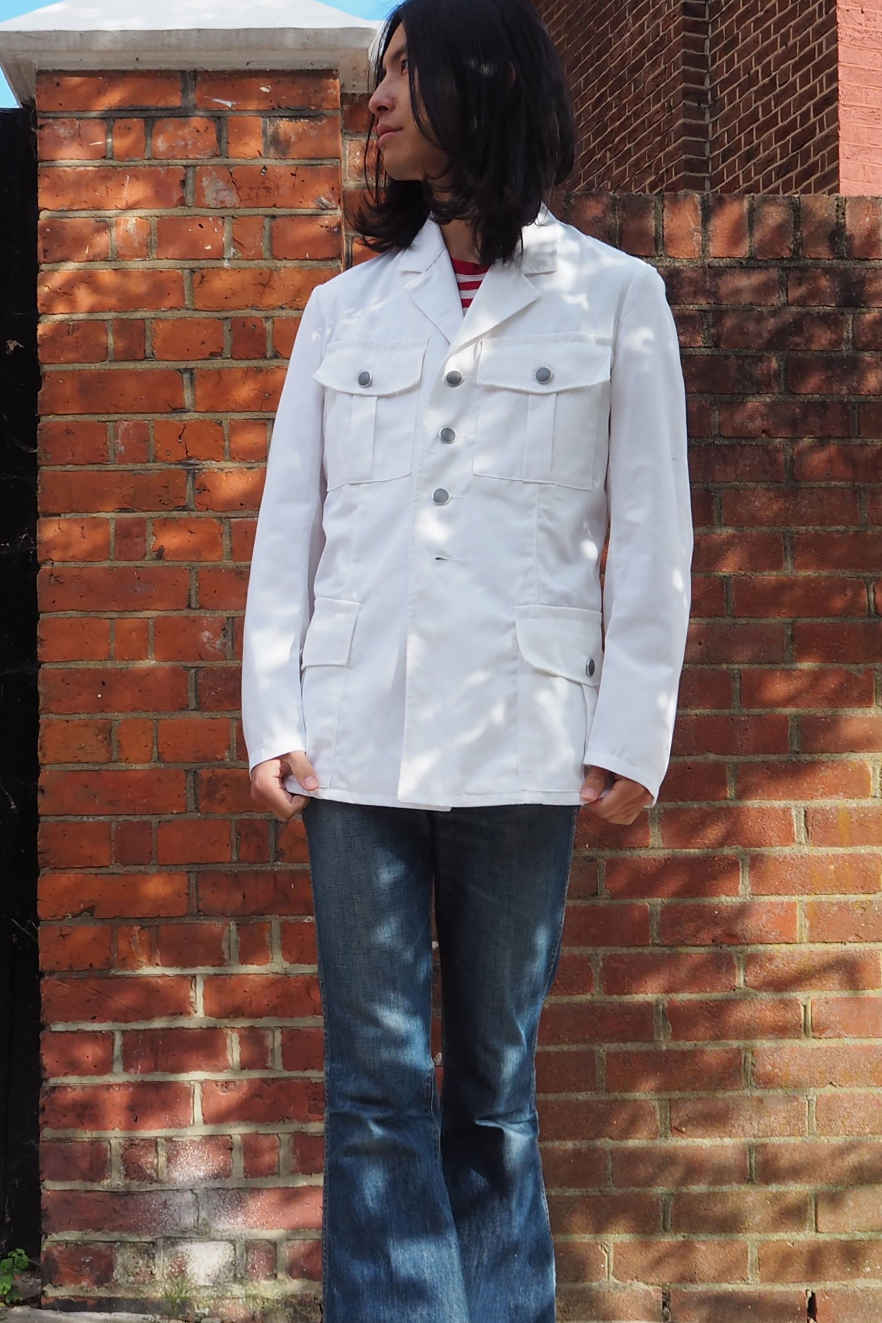 Vintage Austrian Military Dress Jacket White