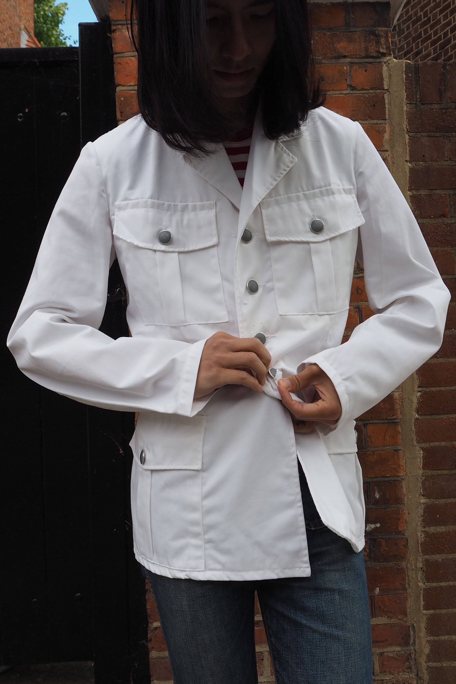 Vintage Austrian Military Dress Jacket White