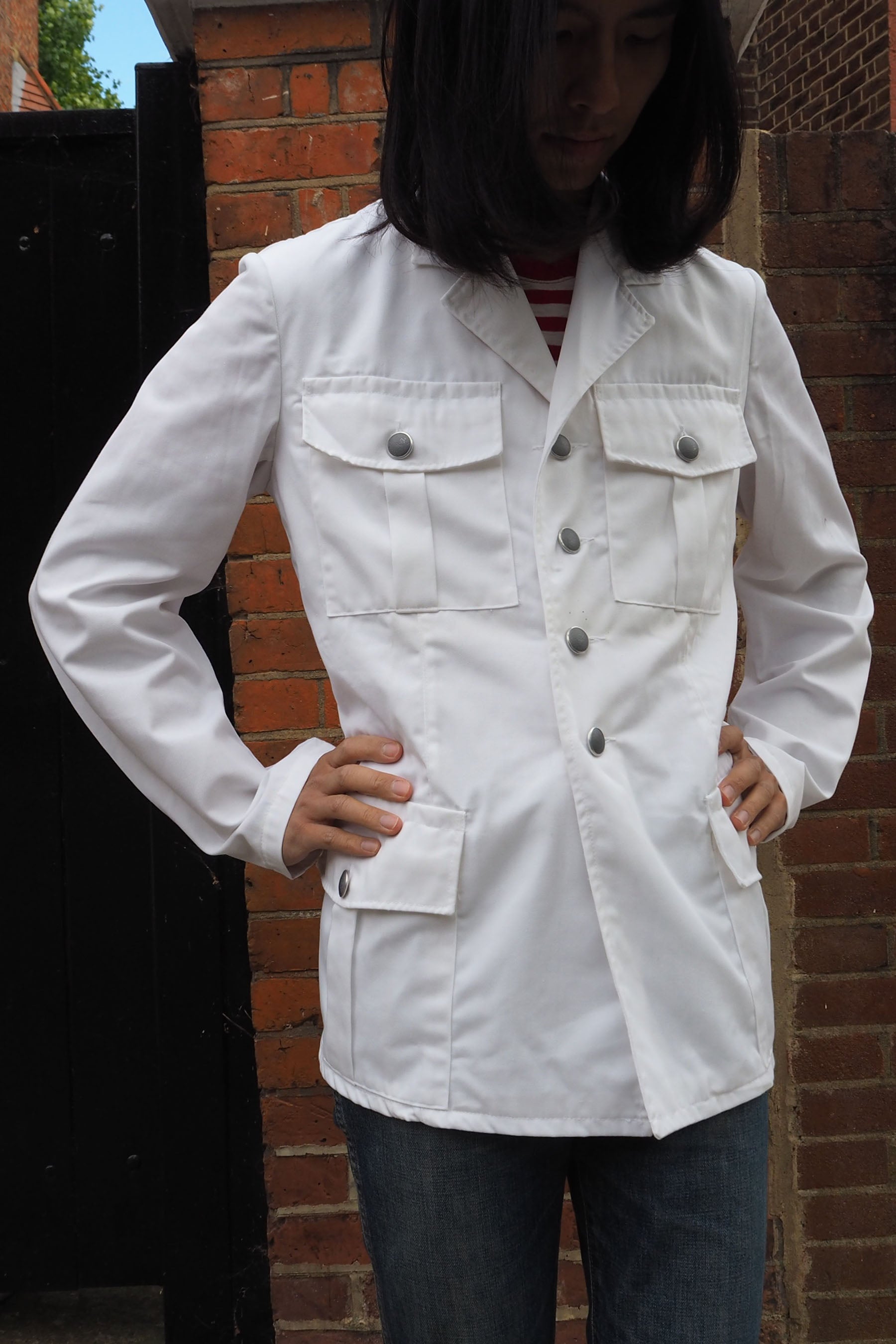 Vintage Austrian Military Dress Jacket White