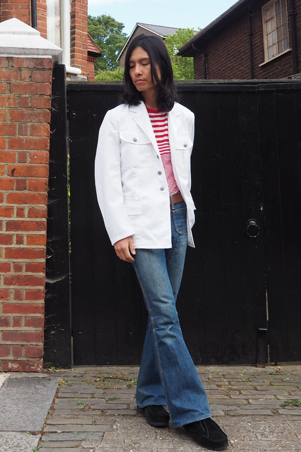 Vintage Austrian Military Dress Jacket White