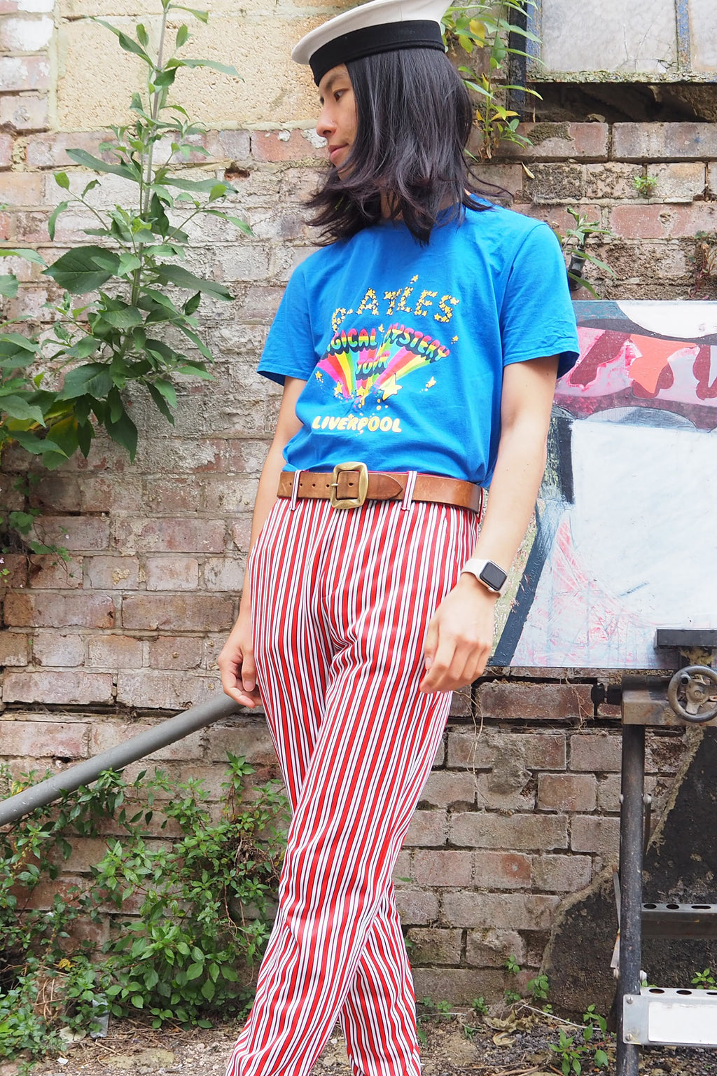 Vintage Cavern Club Beatles T-Shirt Blue