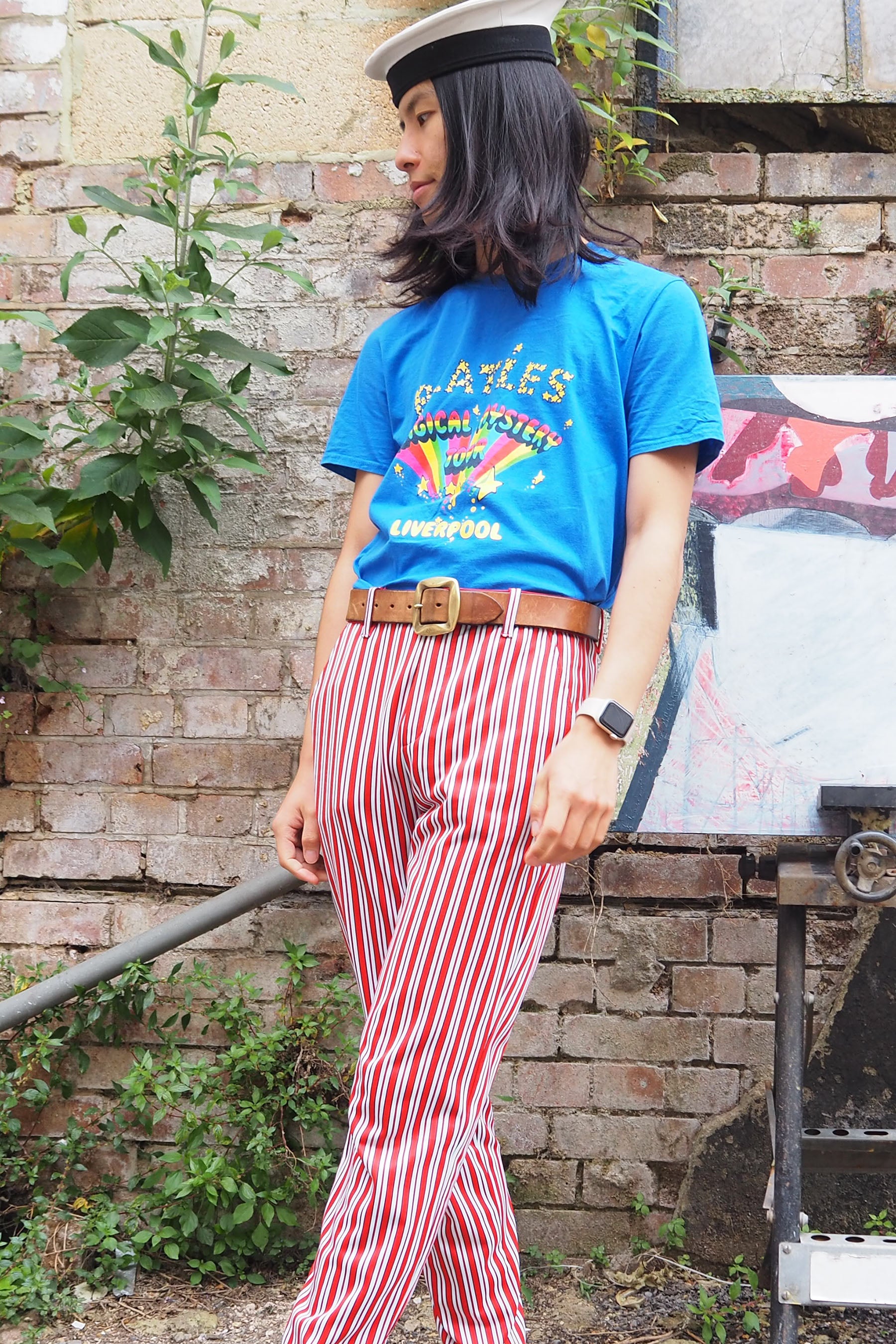 Vintage Cavern Club Beatles T-Shirt Blue