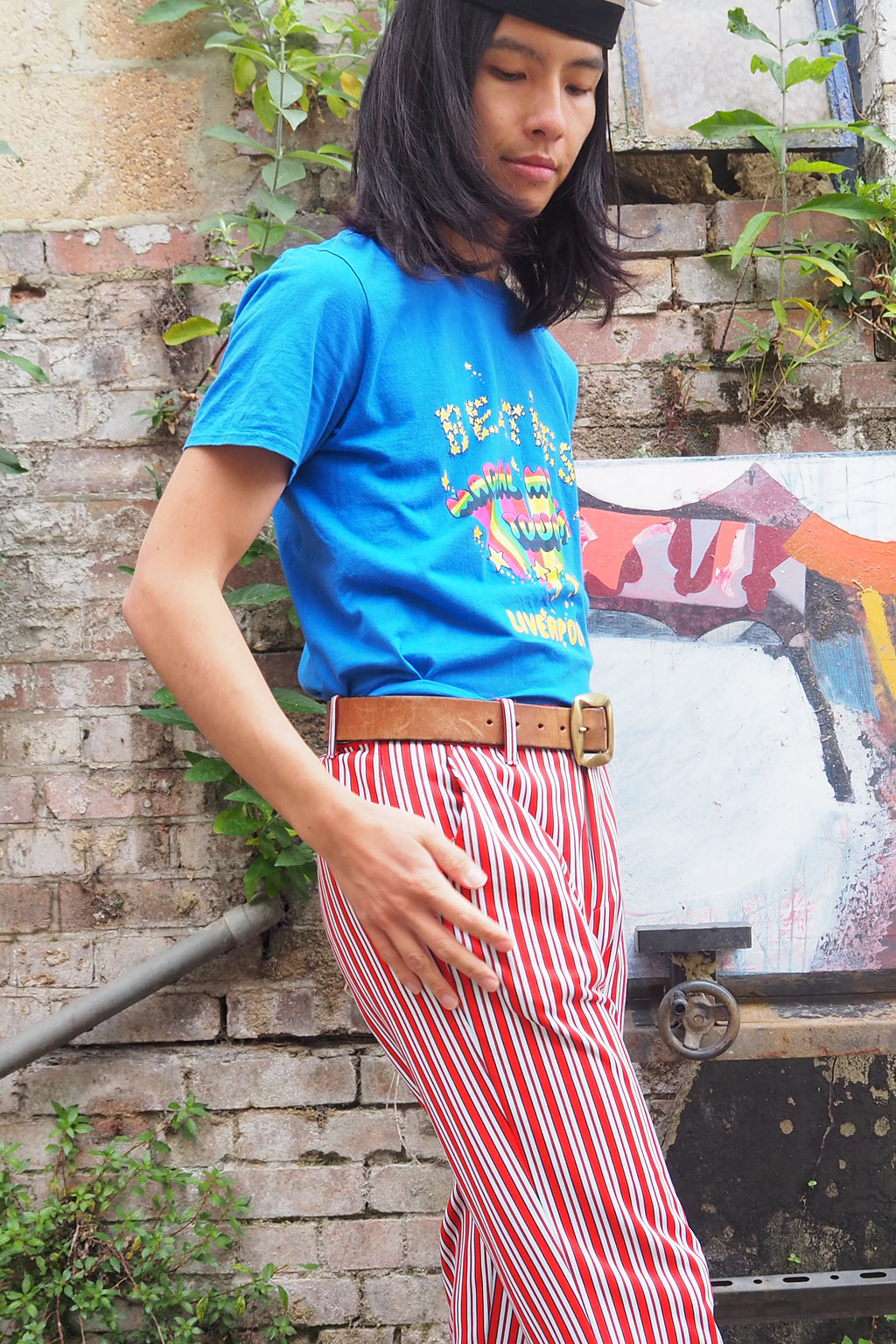 Vintage Cavern Club Beatles T-Shirt Blue