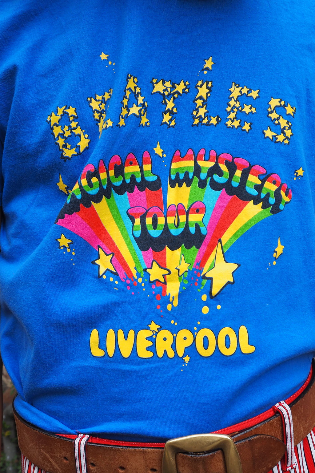 Vintage Cavern Club Beatles T-Shirt Blue