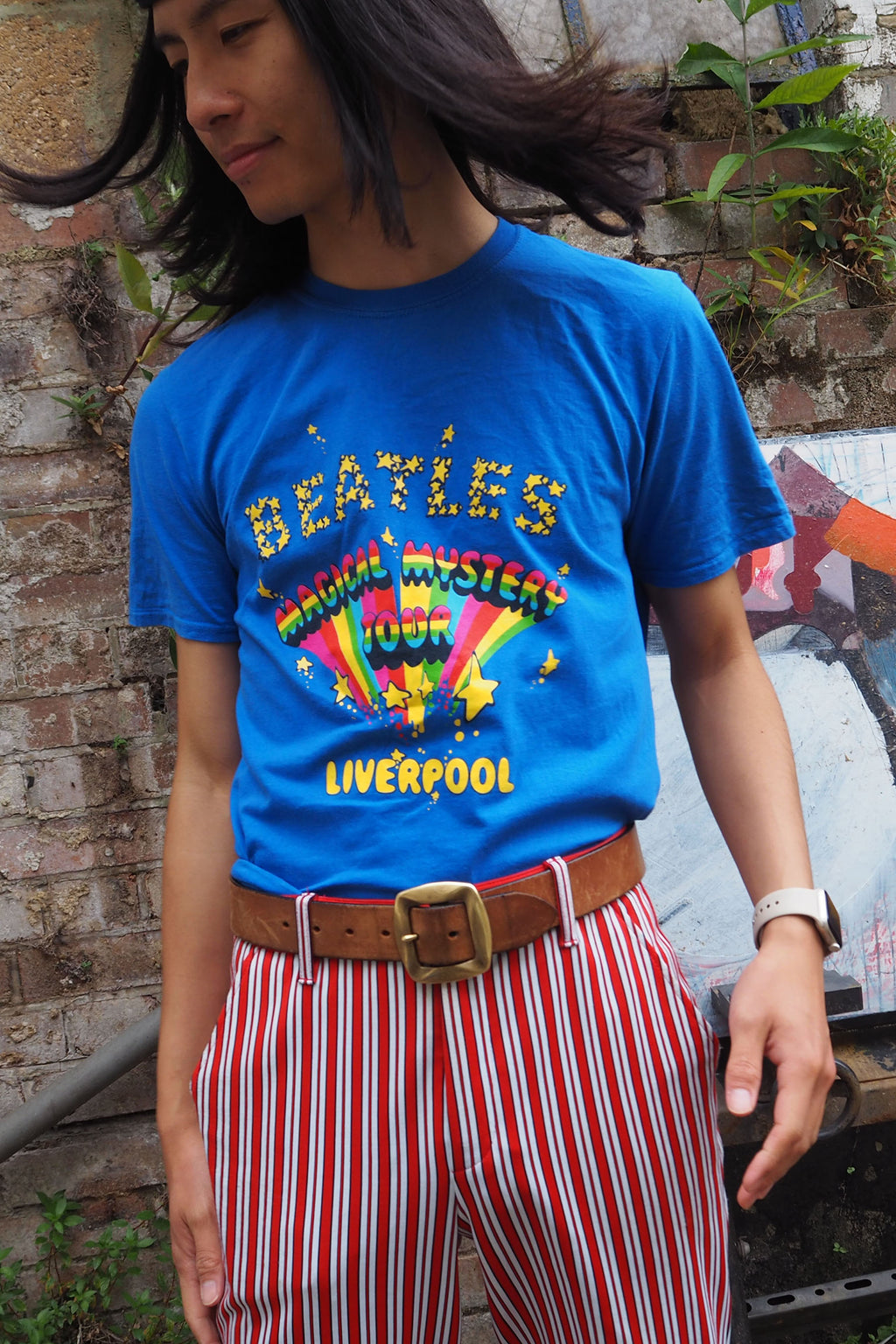 Vintage Cavern Club Beatles T-Shirt Blue