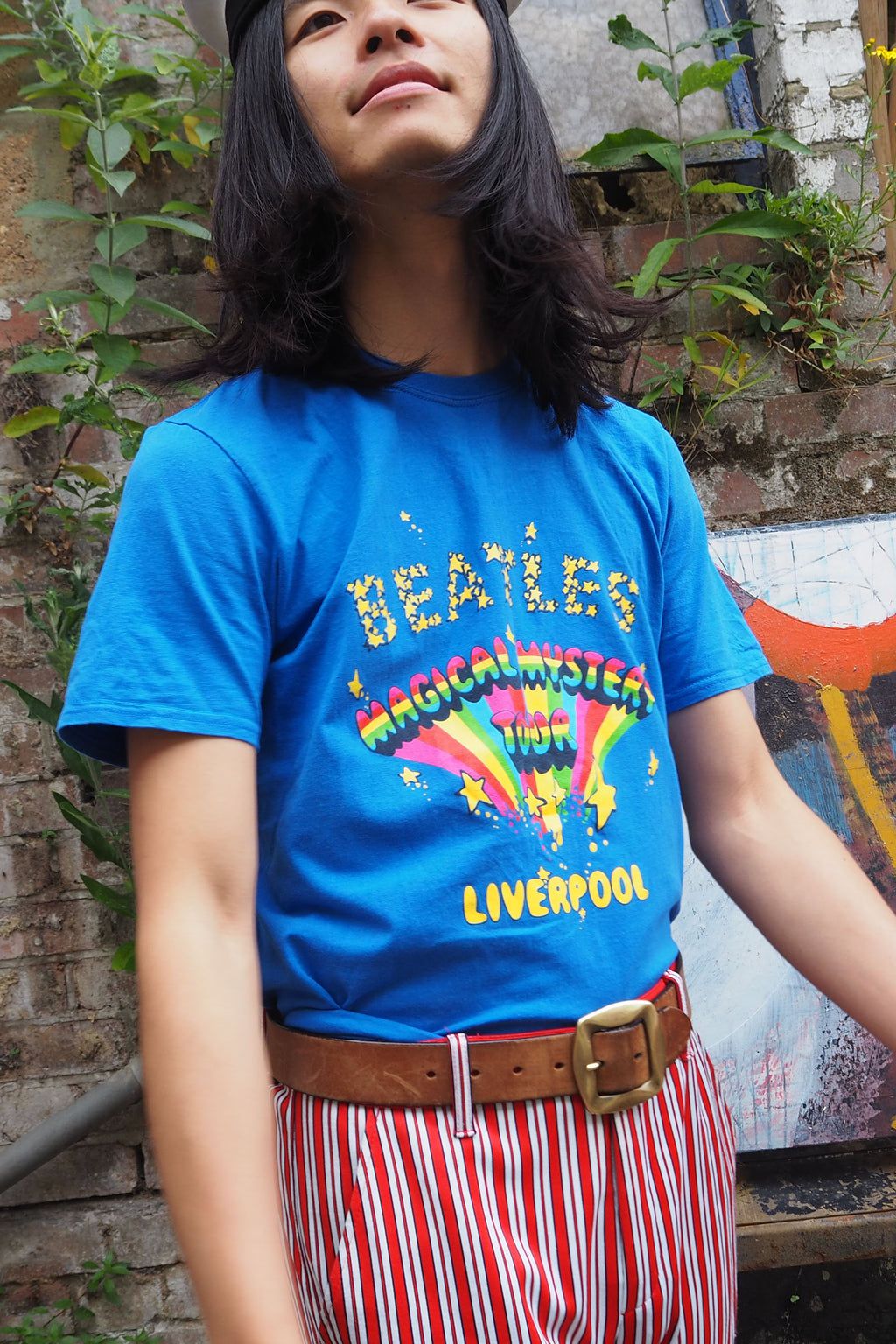 Vintage Cavern Club Beatles T-Shirt Blue
