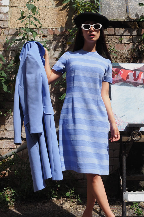 60's-70's Ladies Pride Two-Piece Set Blue