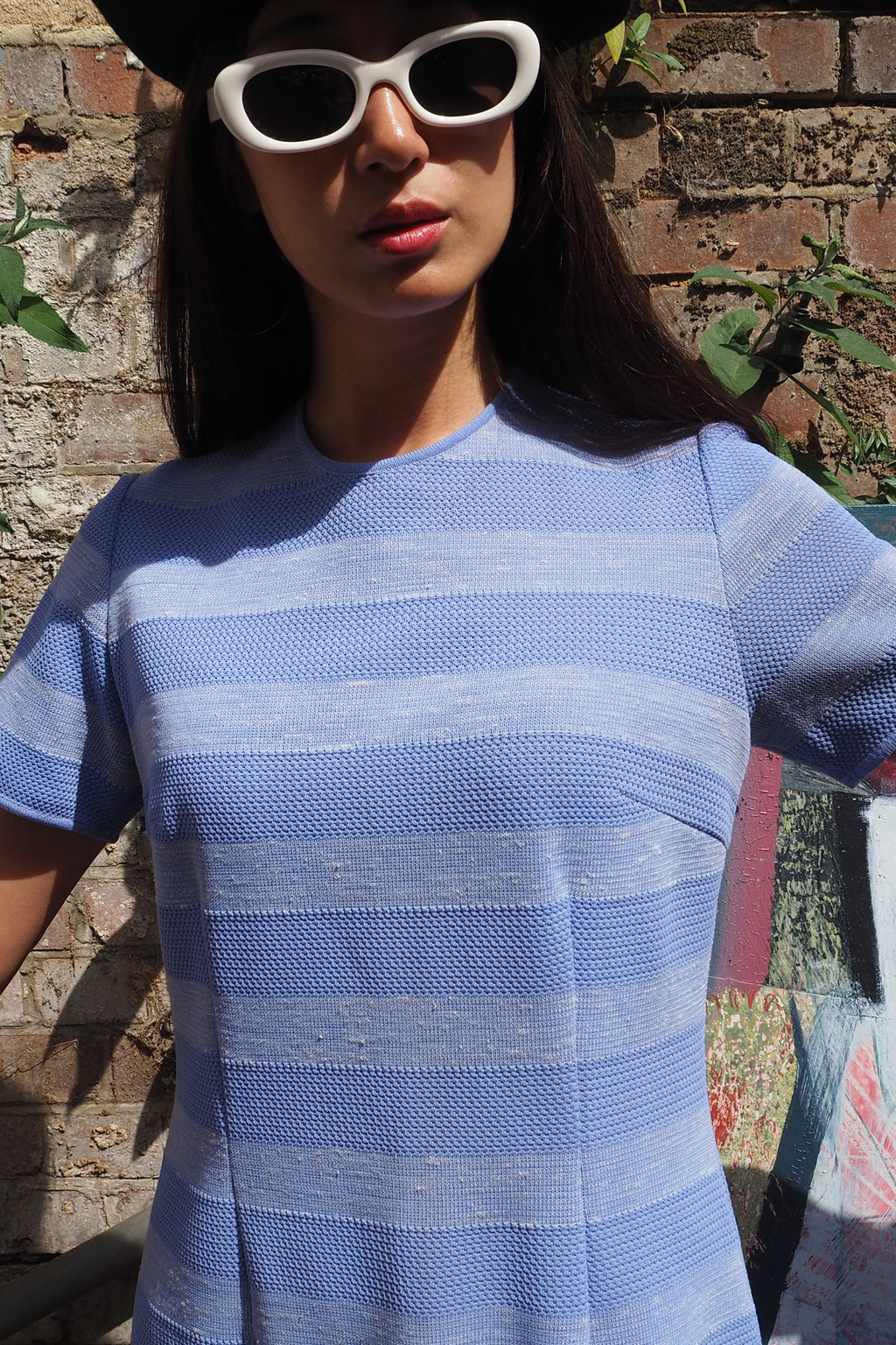 60's-70's Ladies Pride Two-Piece Set Blue