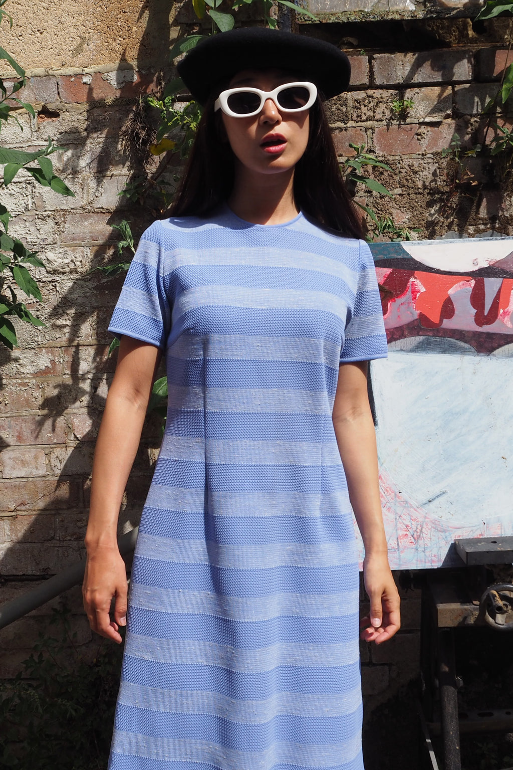 60's-70's Ladies Pride Two-Piece Set Blue
