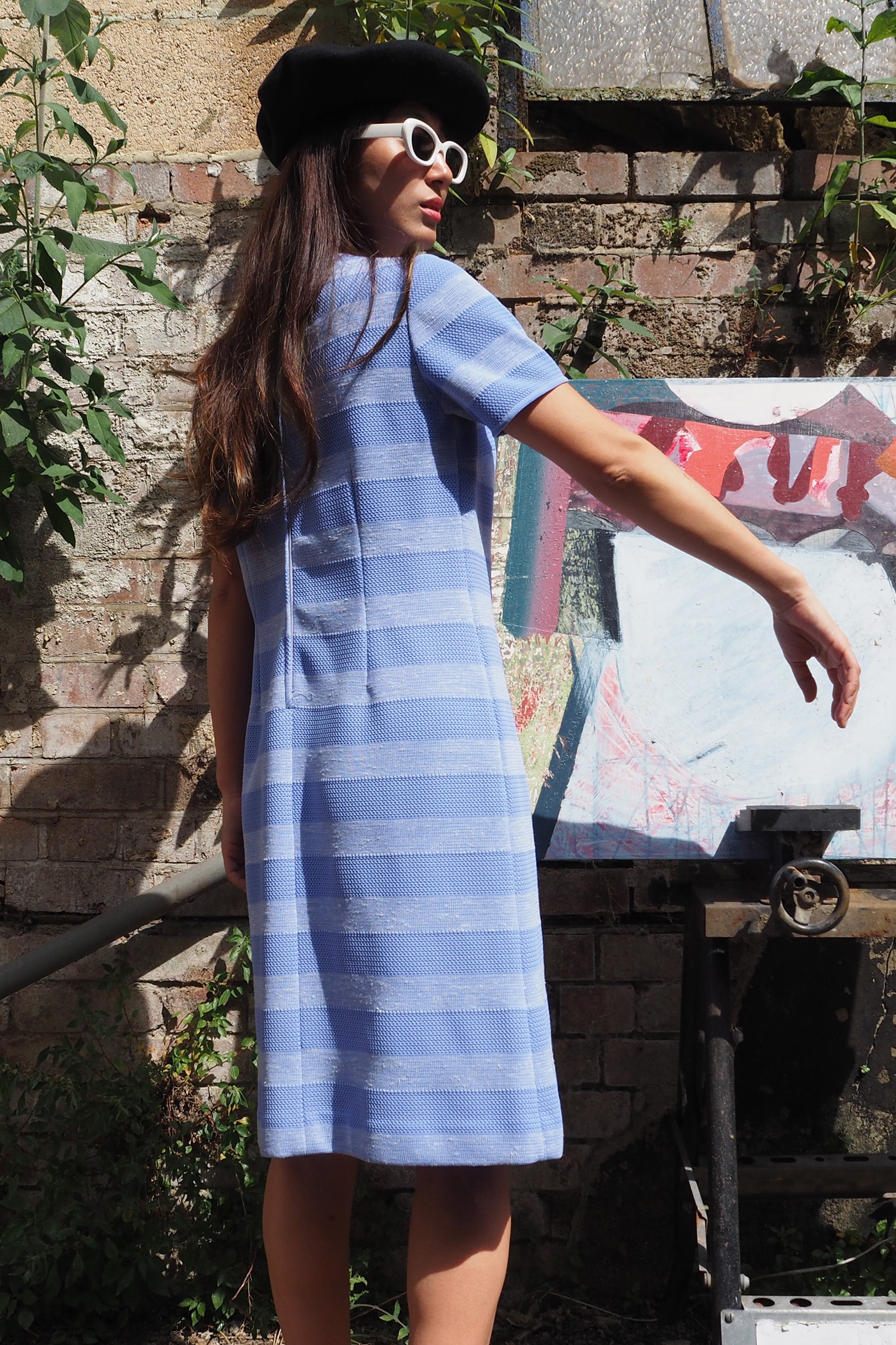 60's-70's Ladies Pride Two-Piece Set Blue