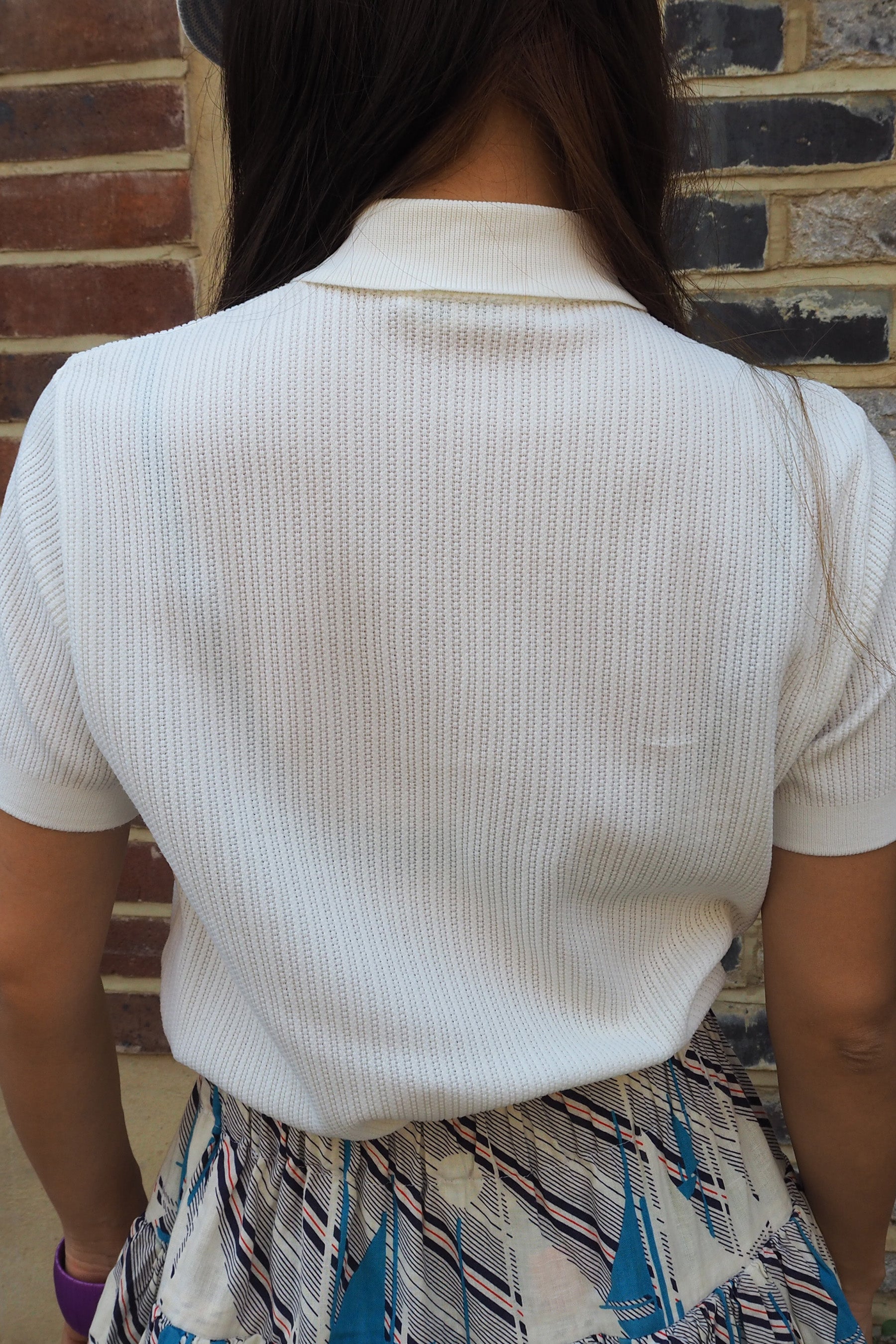 70's Vedonis Polo Knit Ivory