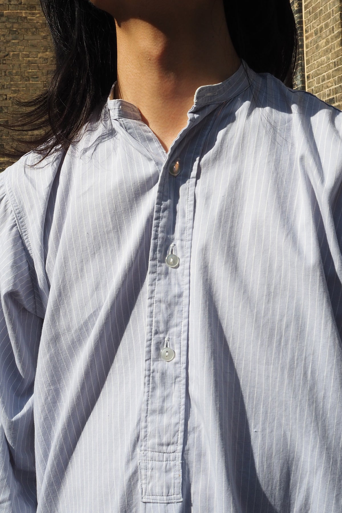 40's CC41 Stand Collar Shirt Light Blue