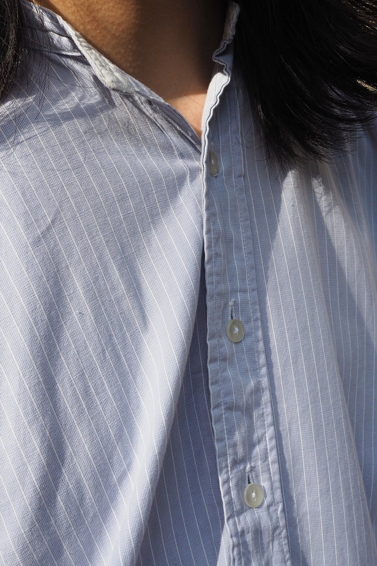 40's CC41 Stand Collar Shirt Light Blue