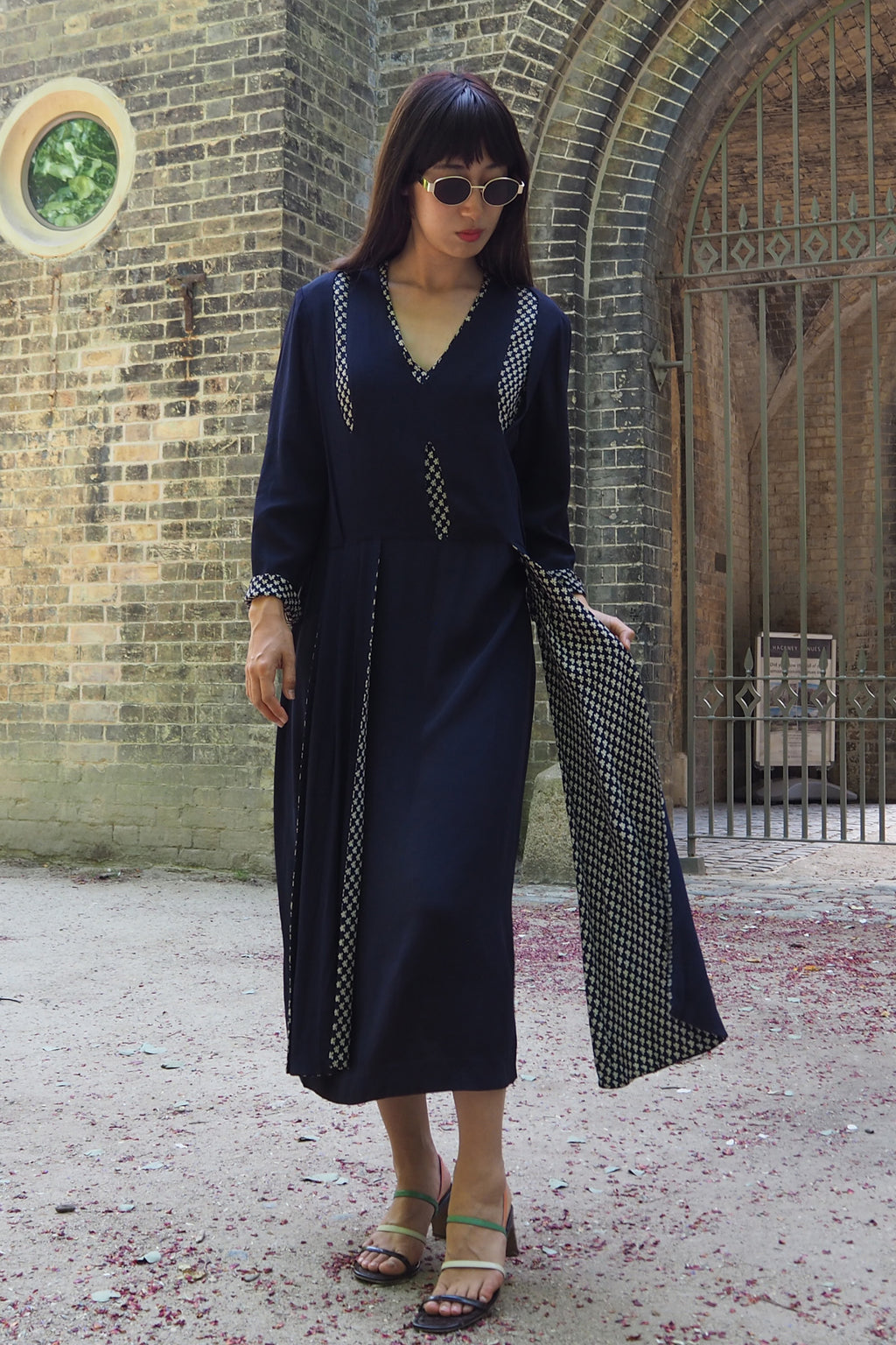 40's CC41 Broad lanks Dress Navy