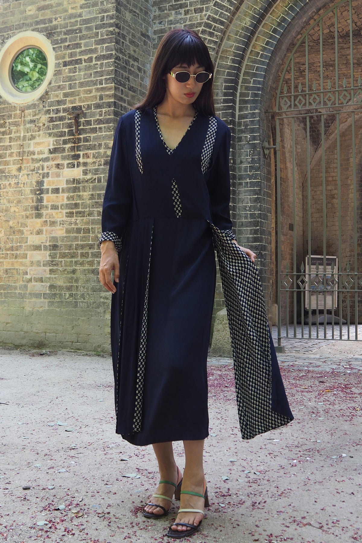 40's CC41 Broad lanks Dress Navy