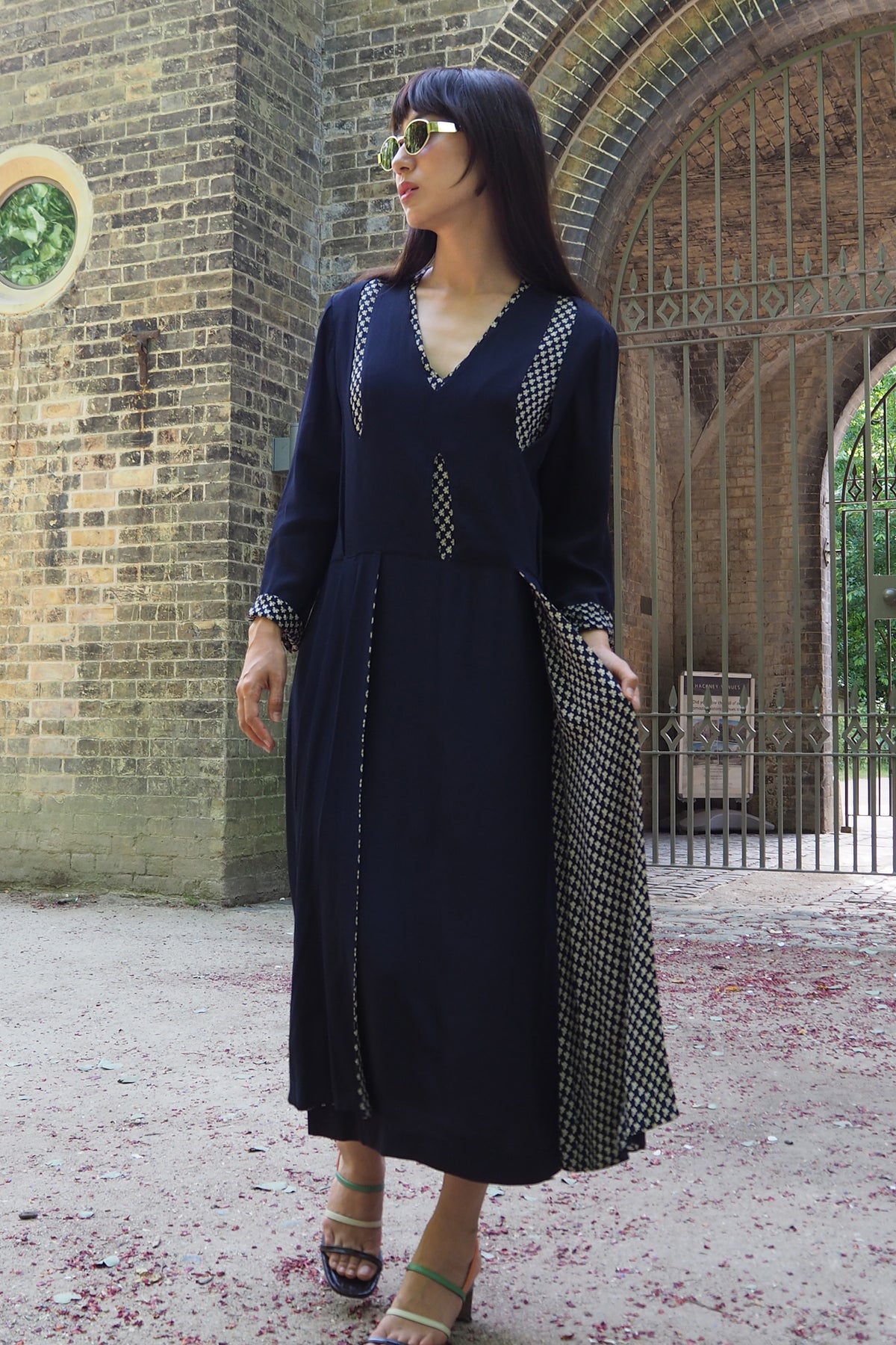 40's CC41 Broad lanks Dress Navy