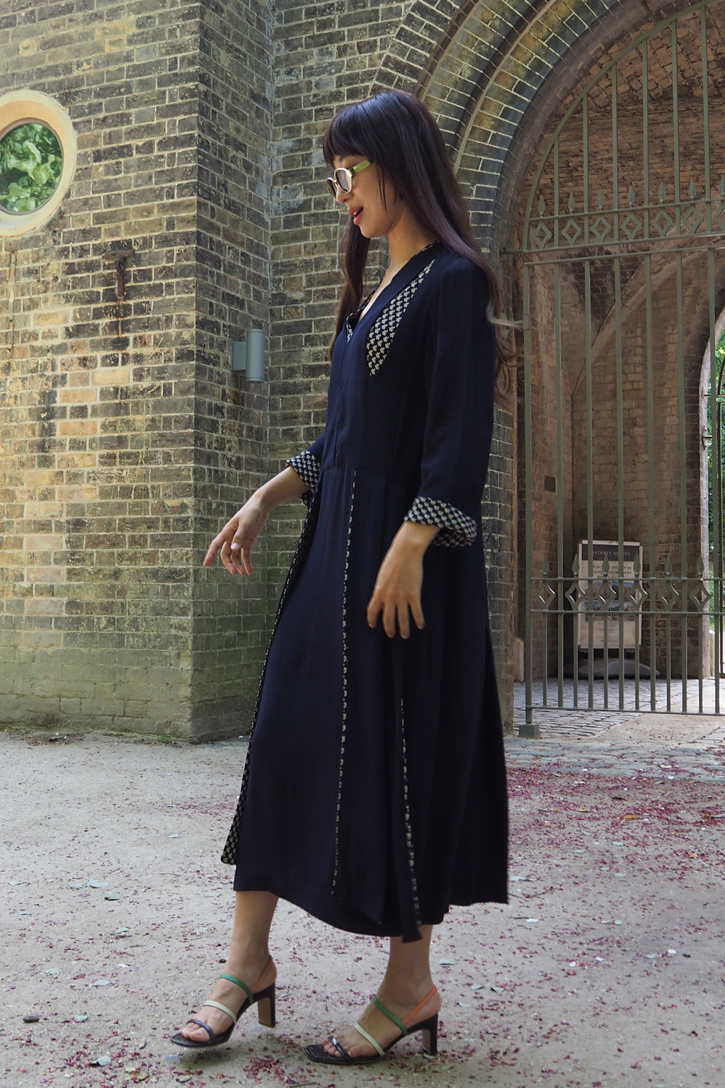 40's CC41 Broad lanks Dress Navy