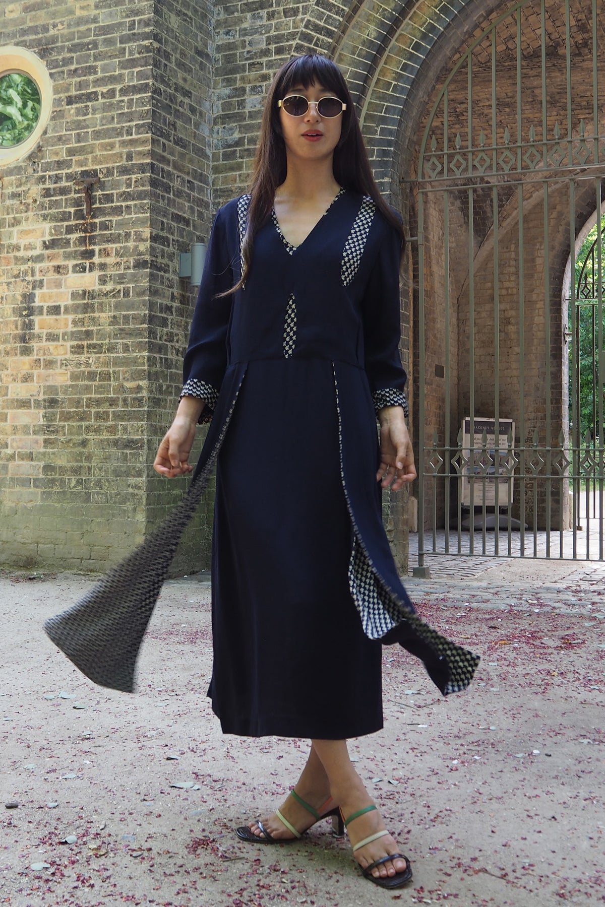 40's CC41 Broad lanks Dress Navy
