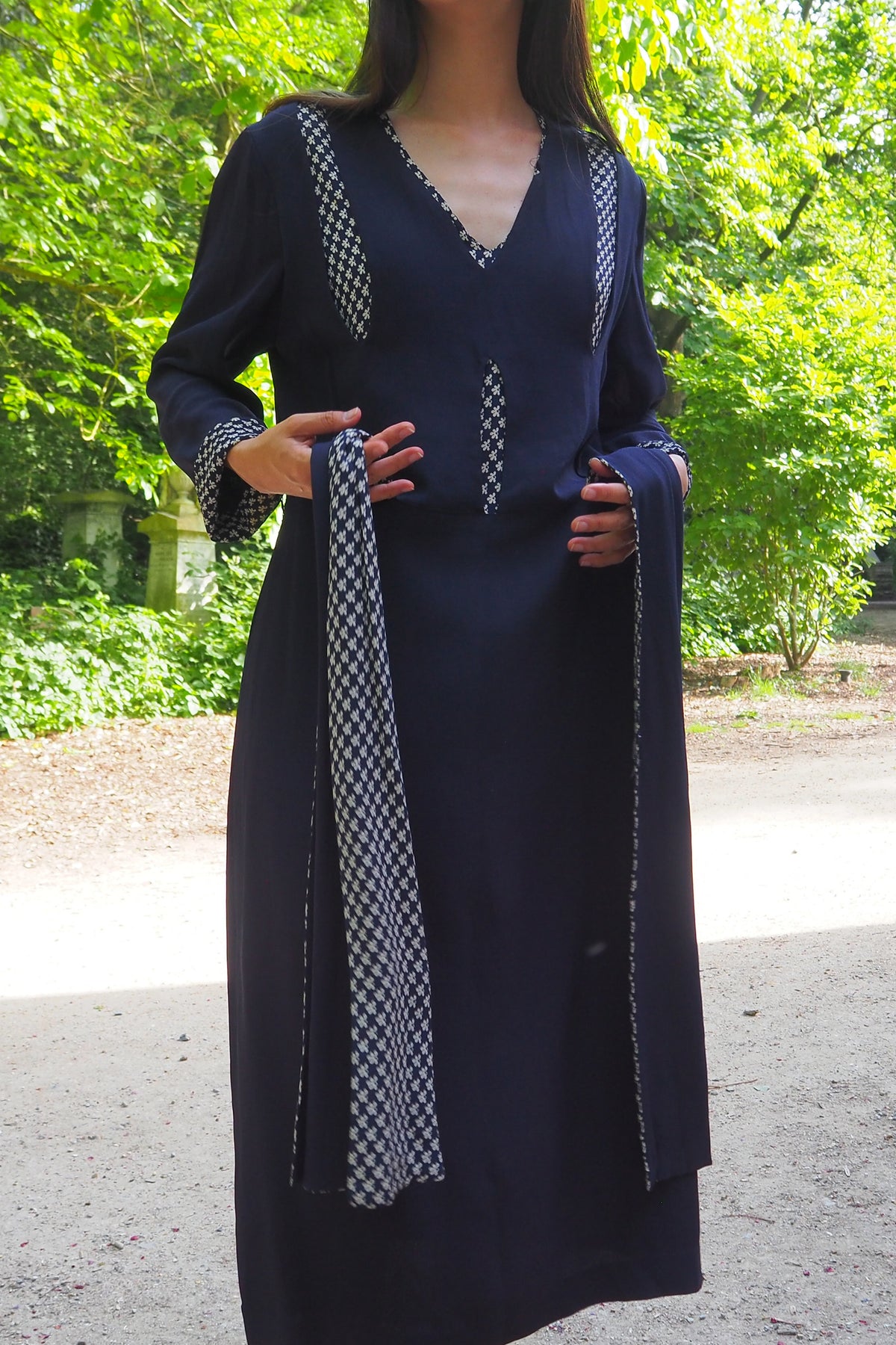 40's CC41 Broad lanks Dress Navy