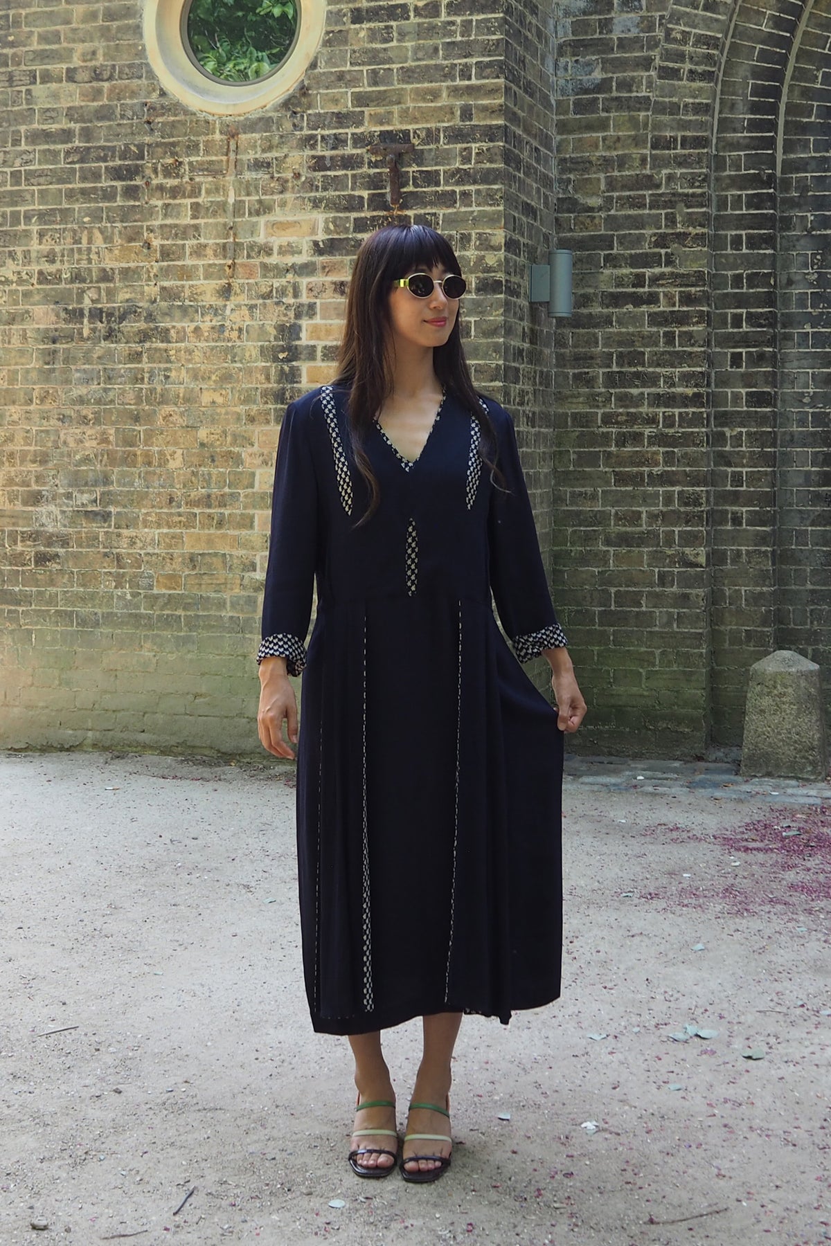 40's CC41 Broad lanks Dress Navy