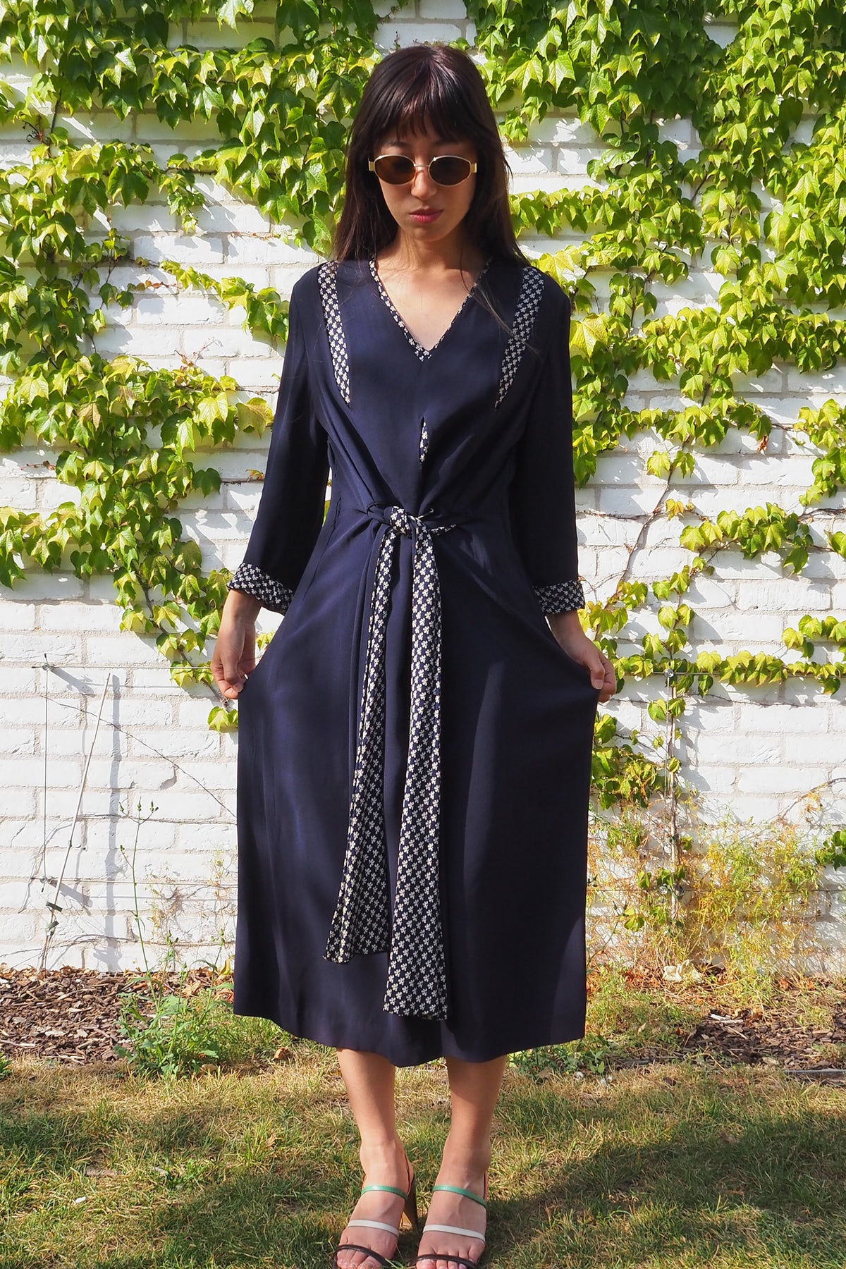 40's CC41 Broad lanks Dress Navy