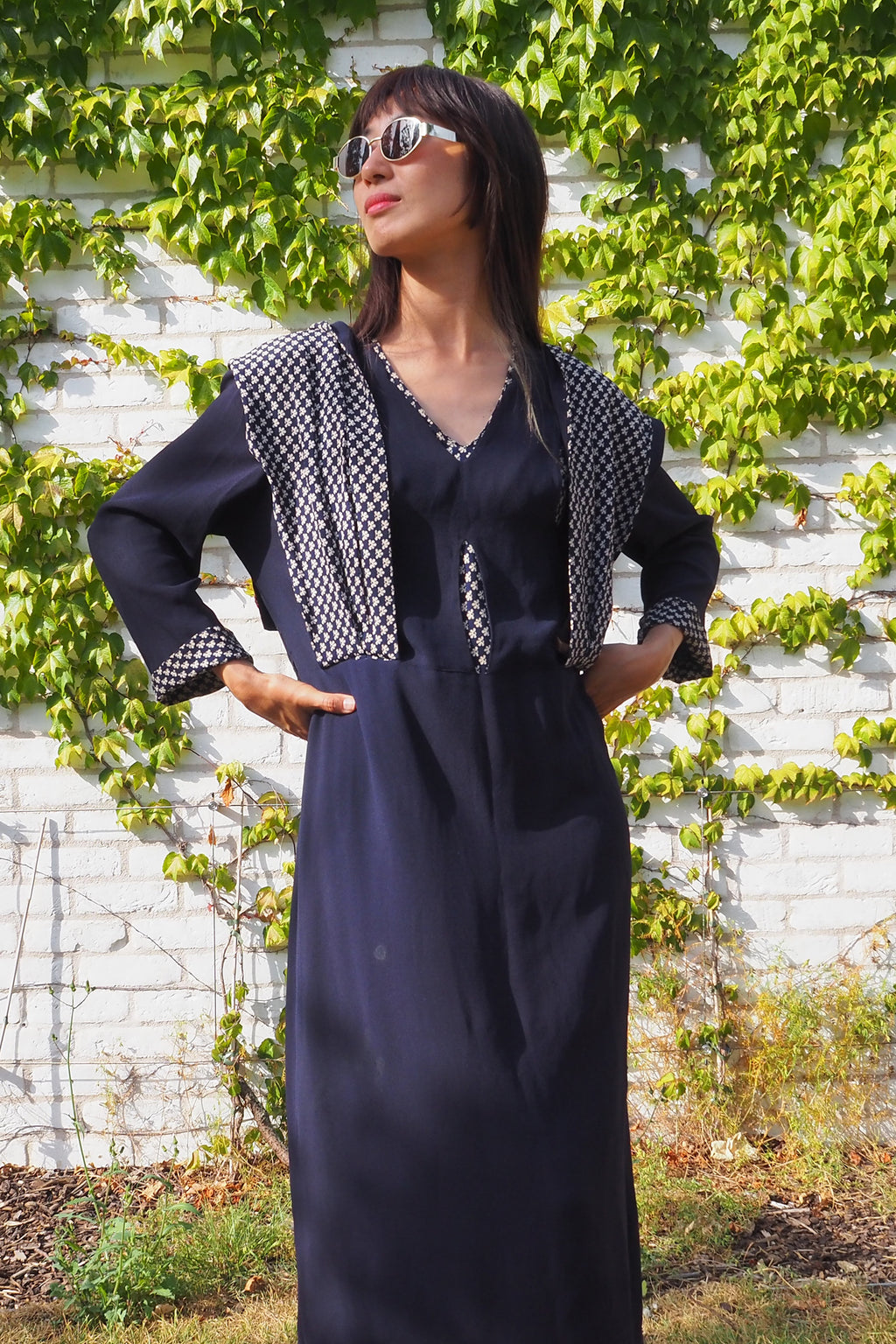 40's CC41 Broad lanks Dress Navy