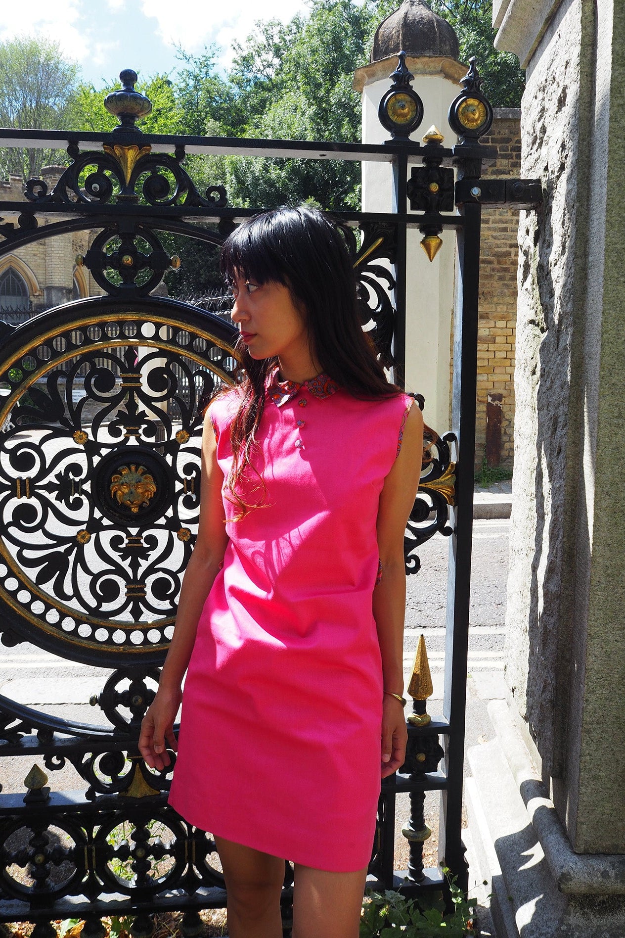 60's Pink Mini Dress London Vintage | Swinging Sixties Box Silhouette
