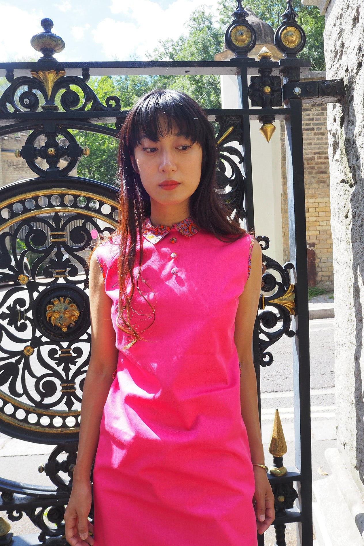 60's Pink Mini Dress London Vintage | Swinging Sixties Box Silhouette