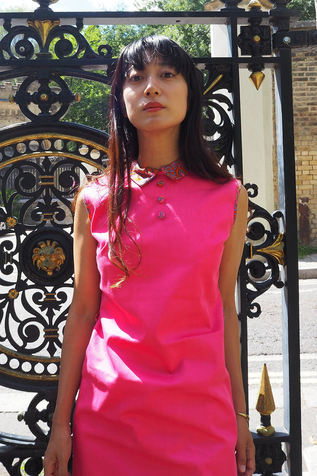 60's Pink Mini Dress London Vintage | Swinging Sixties Box Silhouette