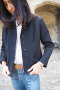 50's European Jacket London Vintage | Equestrian Style Short Blazer