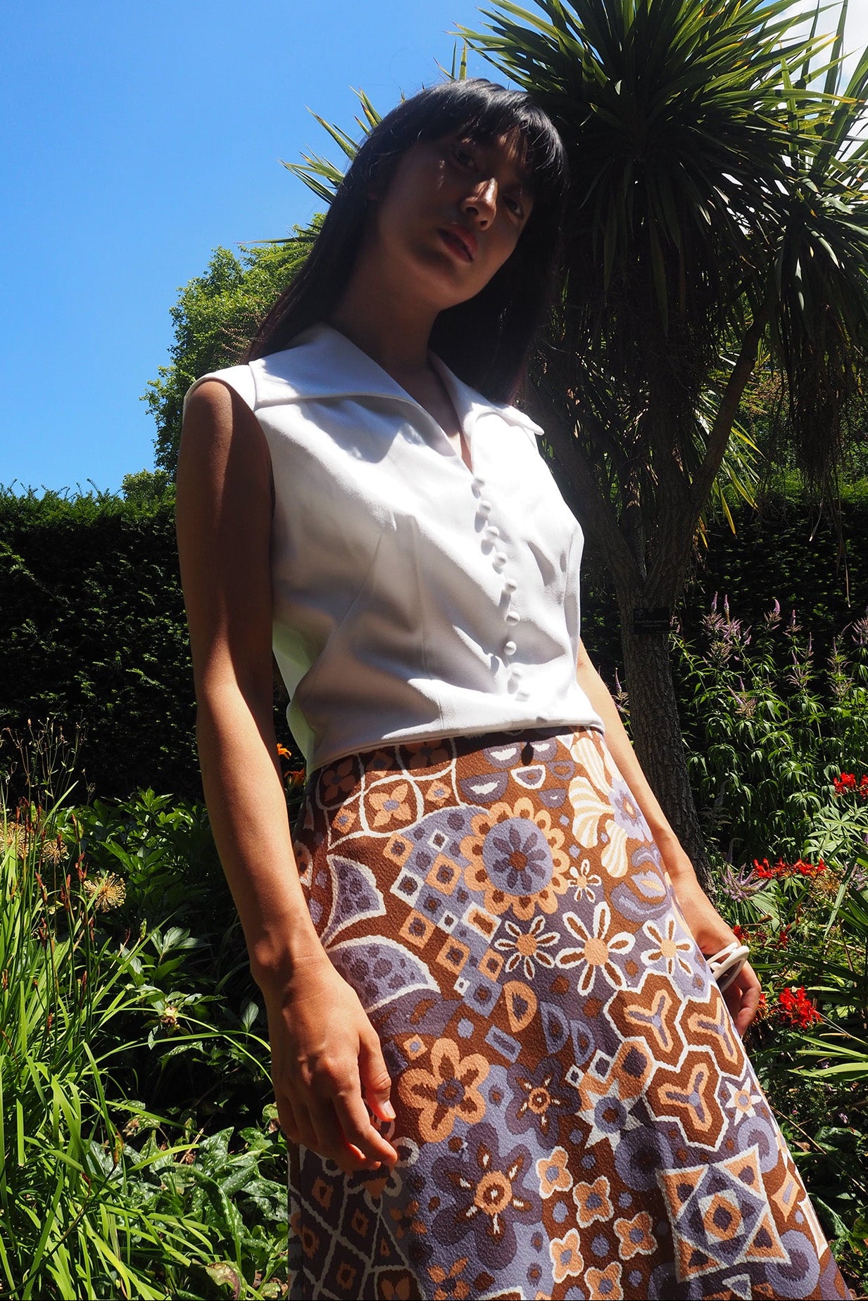 Late 60's/Early 70's Dress London Vintage | Sailor Collar Skipper Maxi